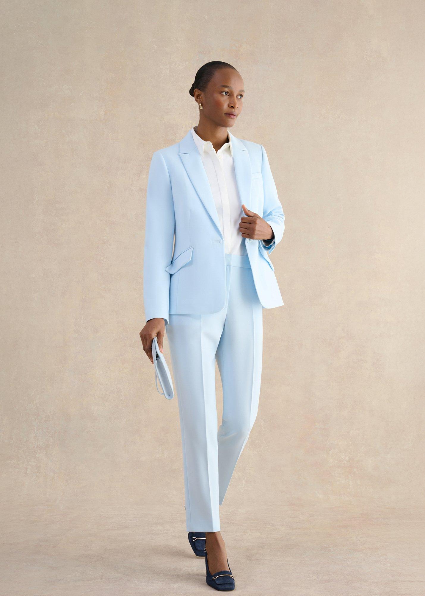 Keighley Blazer, Pale Blue, hi-res