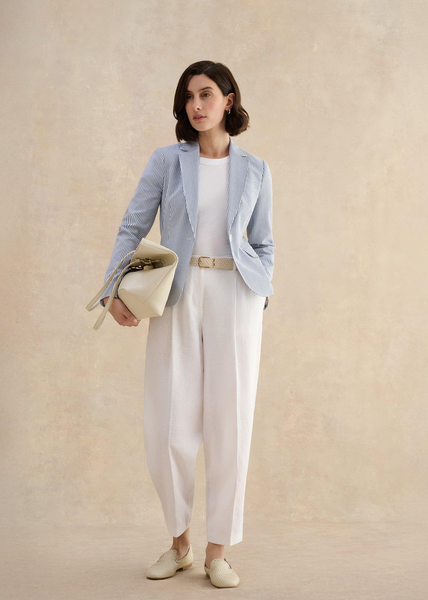 Blake Seersucker Jacket, Blue White, hi-res