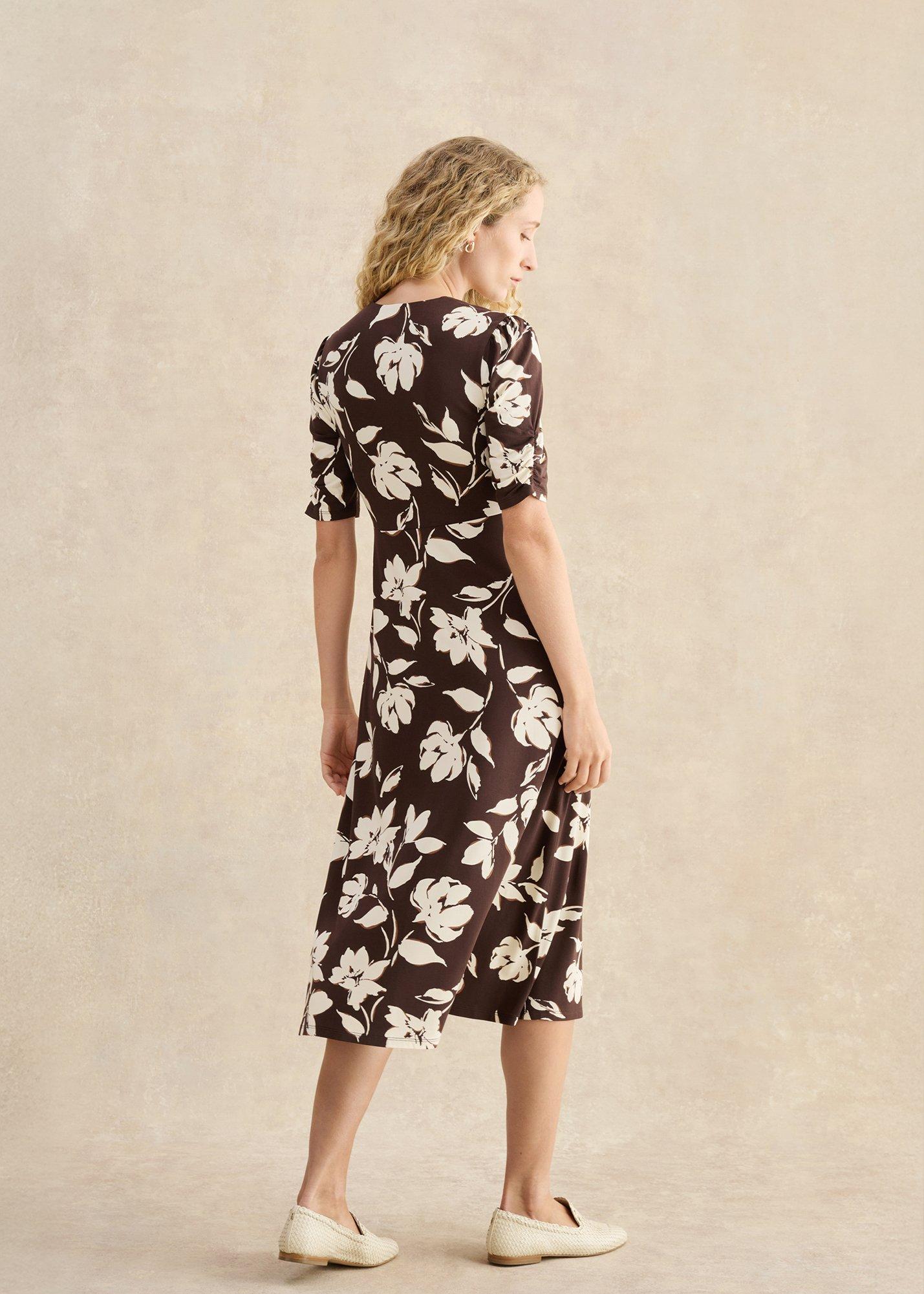 Peyton Jersey Dress, Brown Sandstone, hi-res