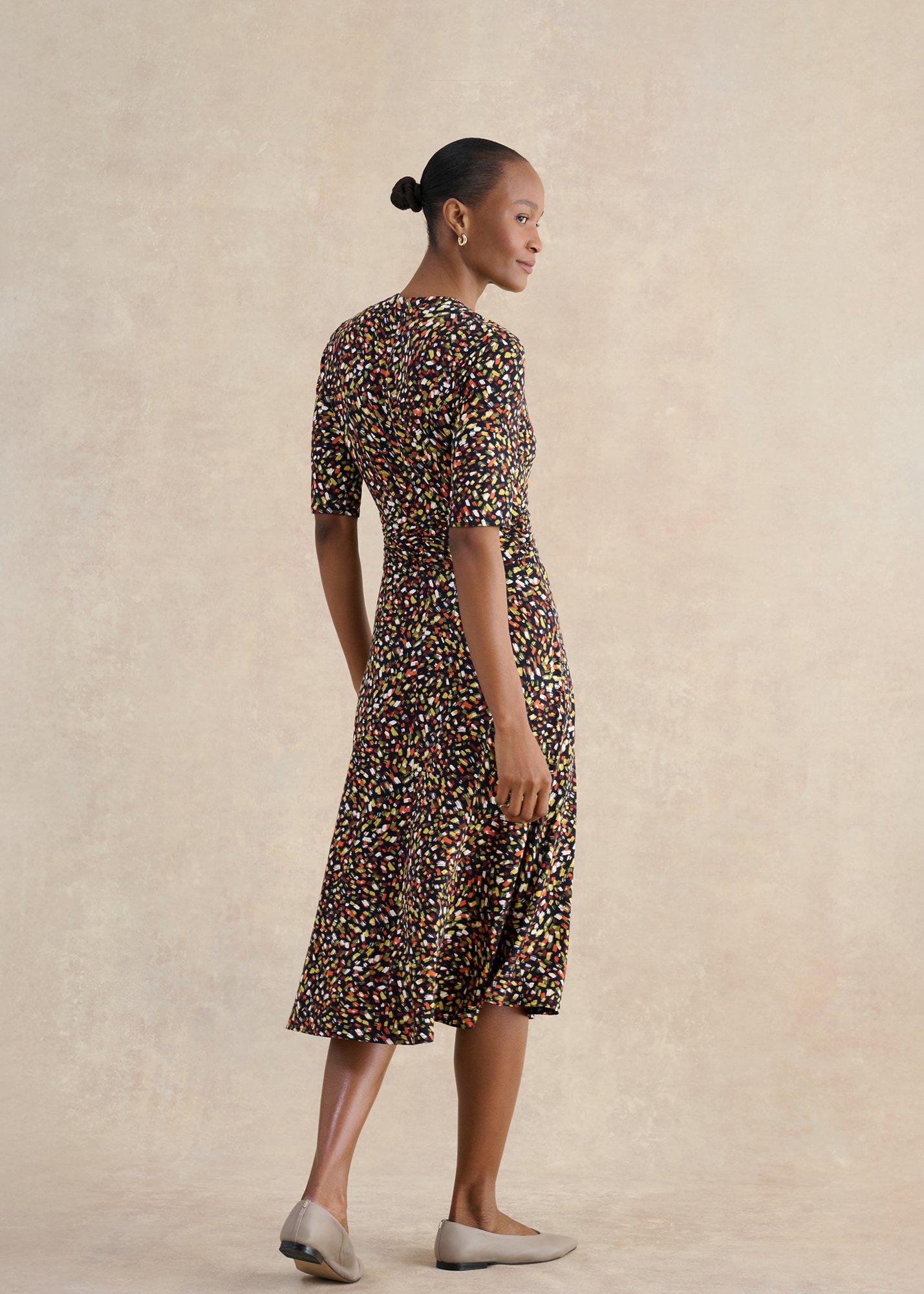 Jaci Jersey Dress, Navy Multi, hi-res