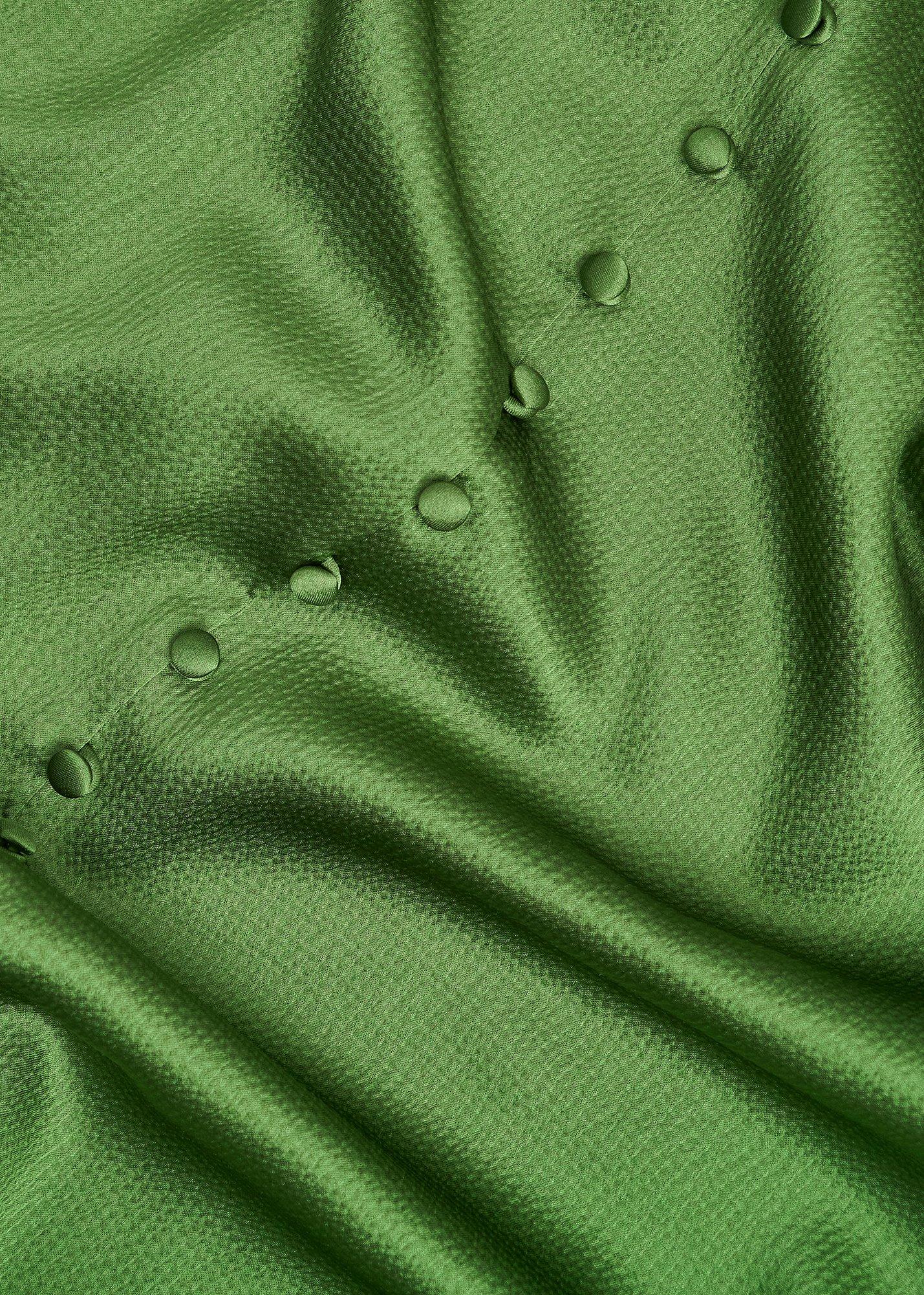 Isabelle Textured Satin Dress, Bay Leaf Green, hi-res