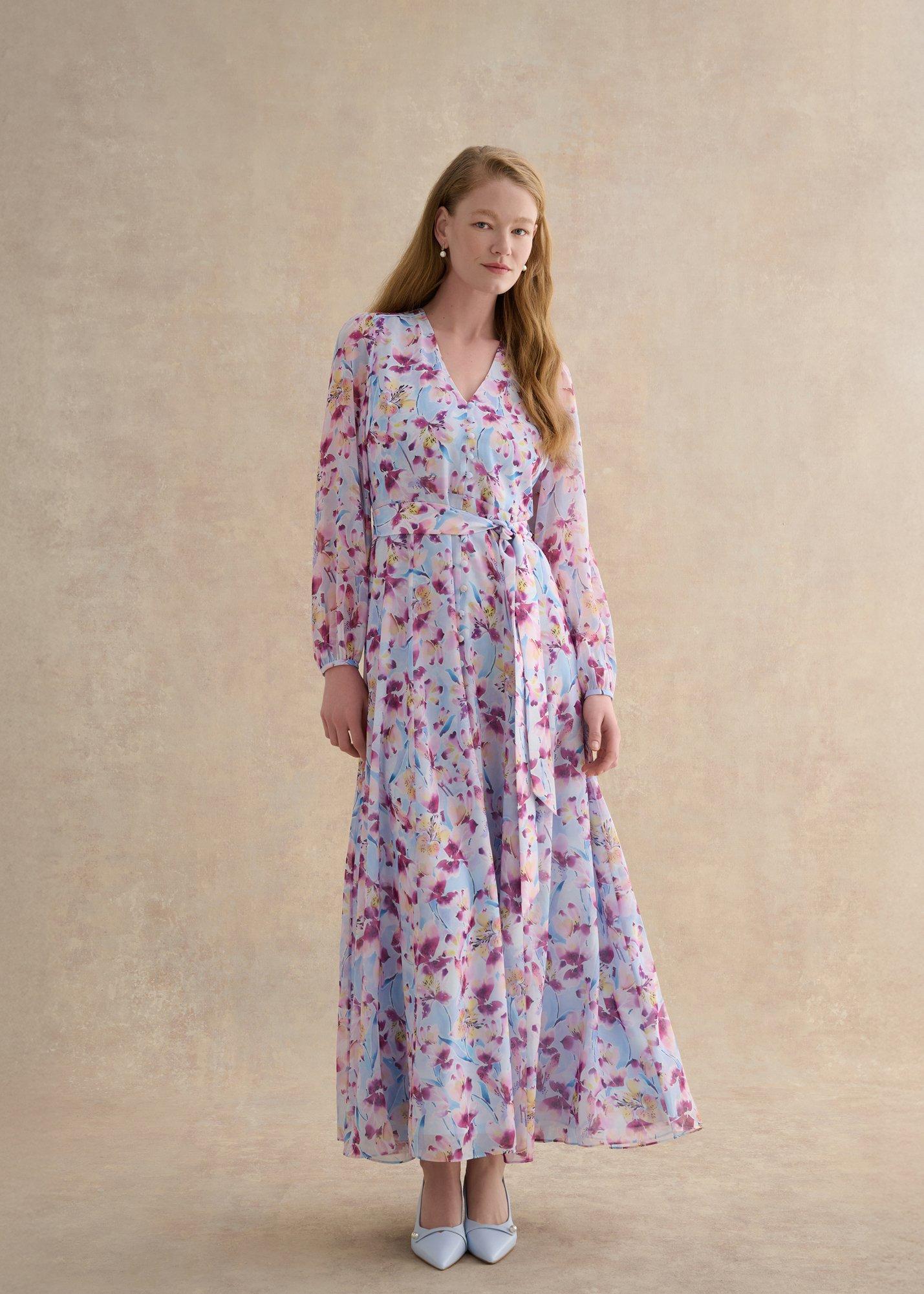 Thea Tie Belted Dress