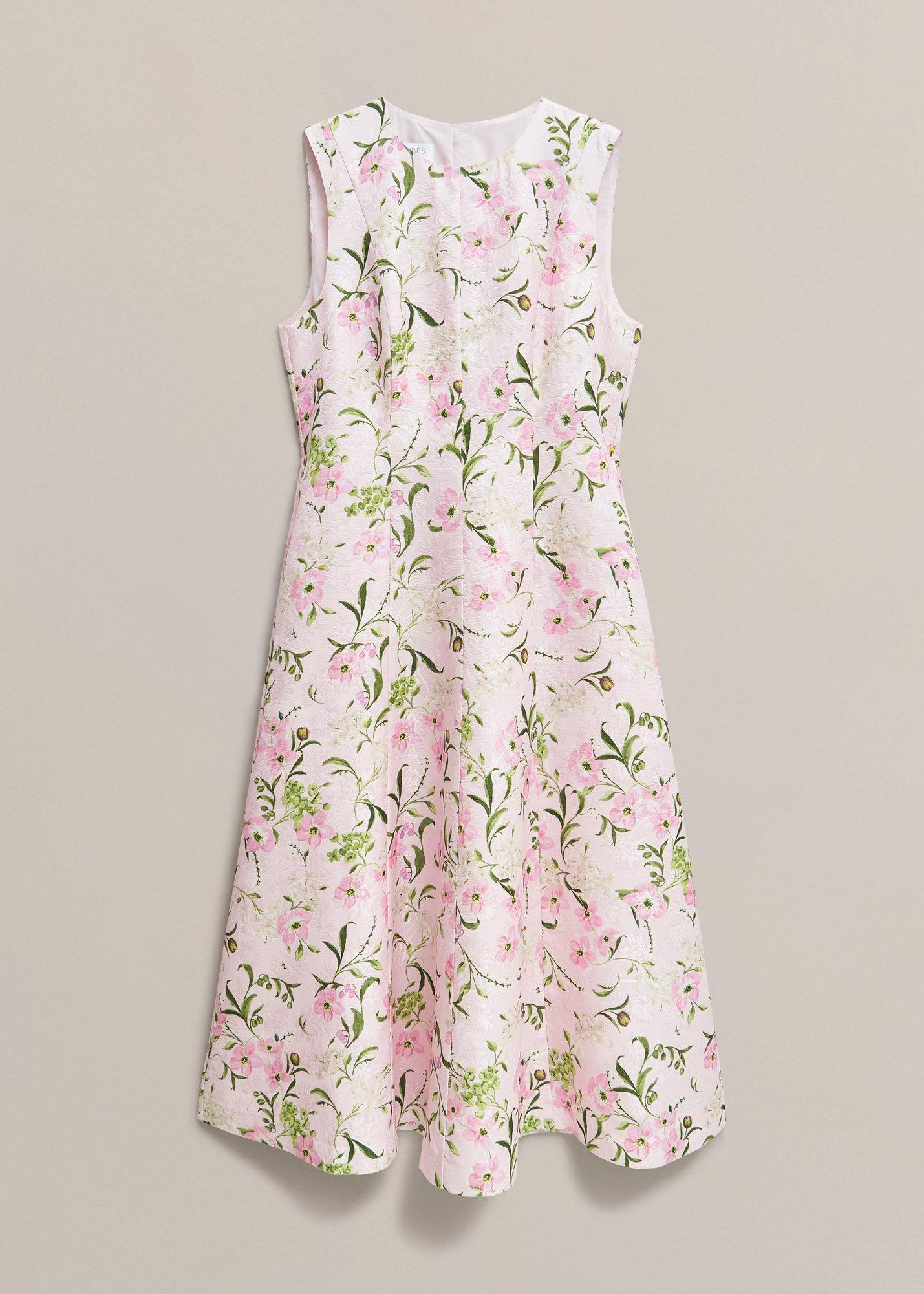 Lana Floral Jacquard Dress
