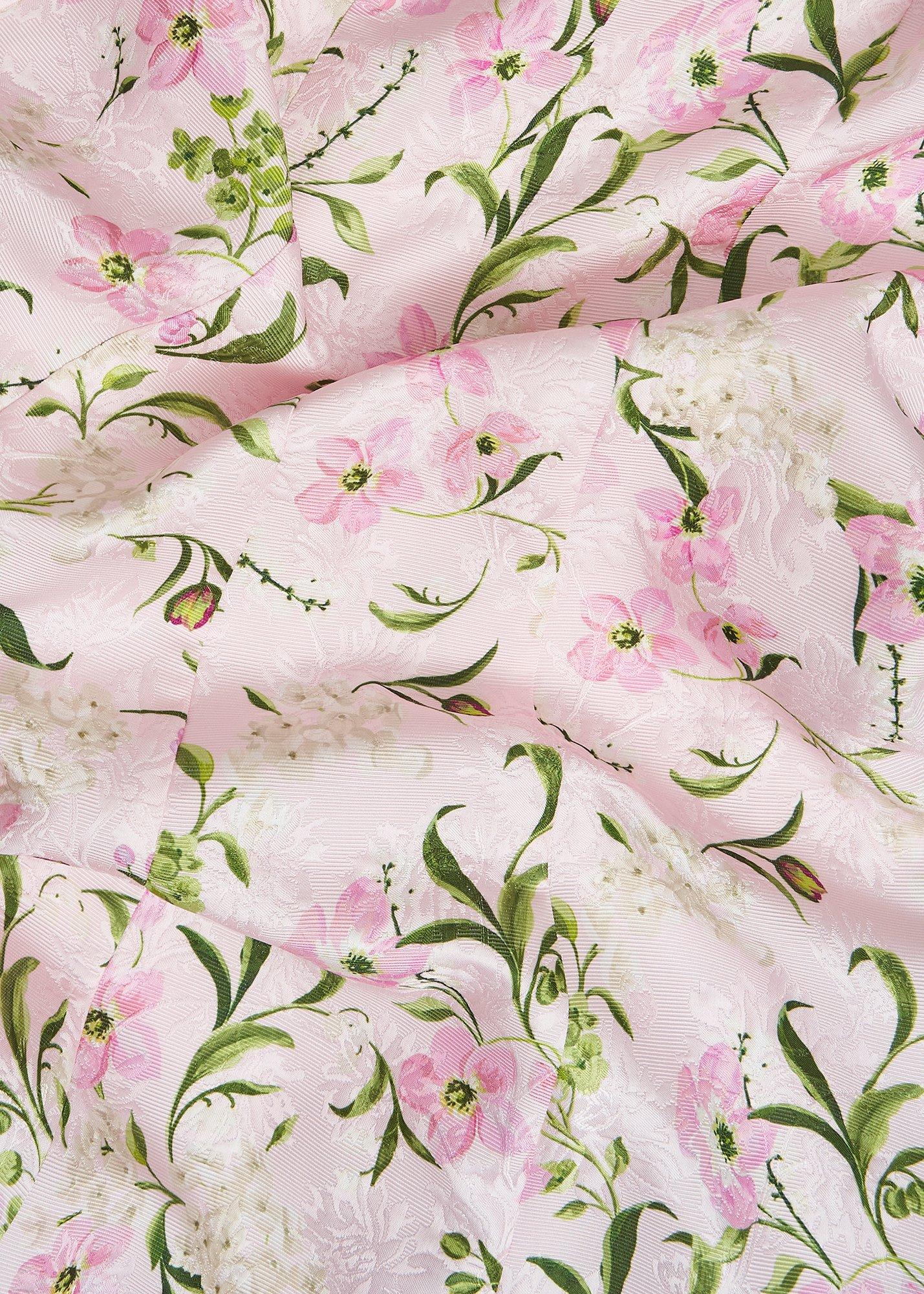 Lana Floral Jacquard Dress, Pale Pink Multi, hi-res