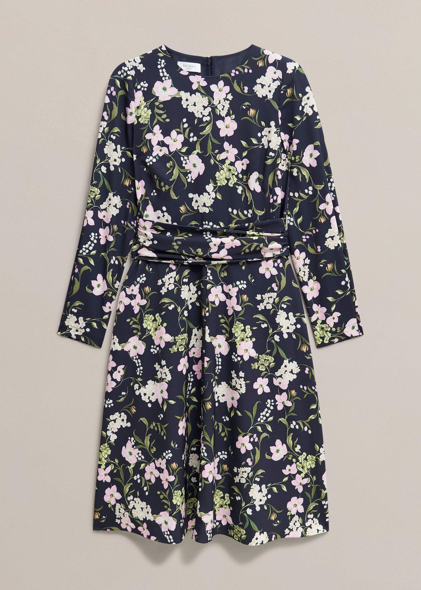 Petite Sabine Floral Tie Dress