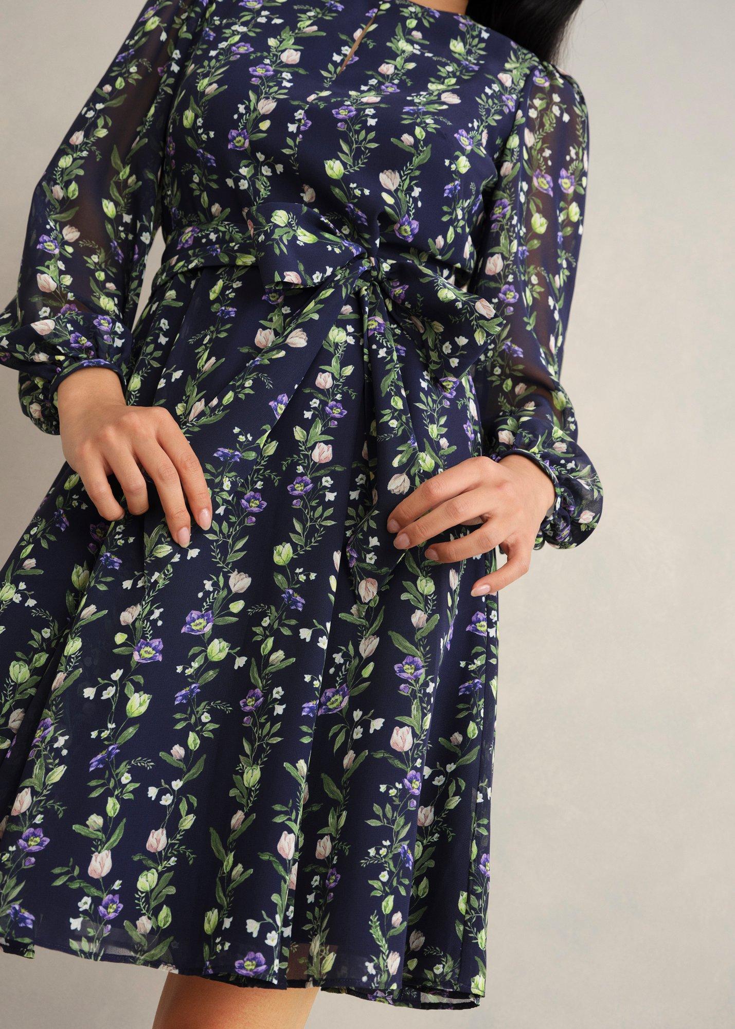 Emilia Dress, Midnight Multi, hi-res