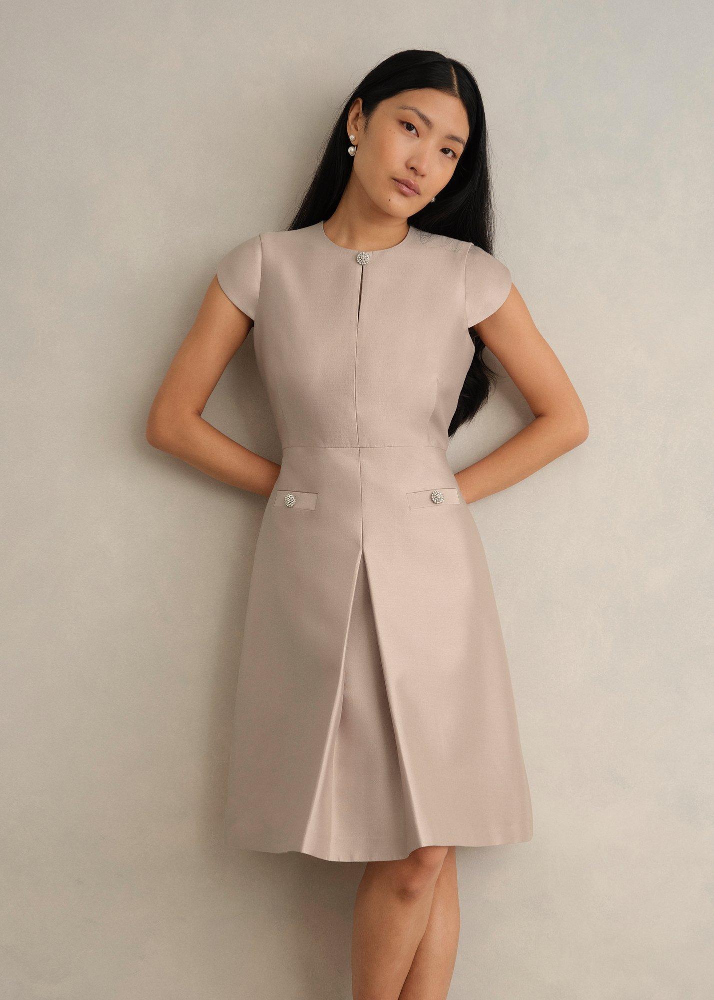 Avery Wool Silk Dress