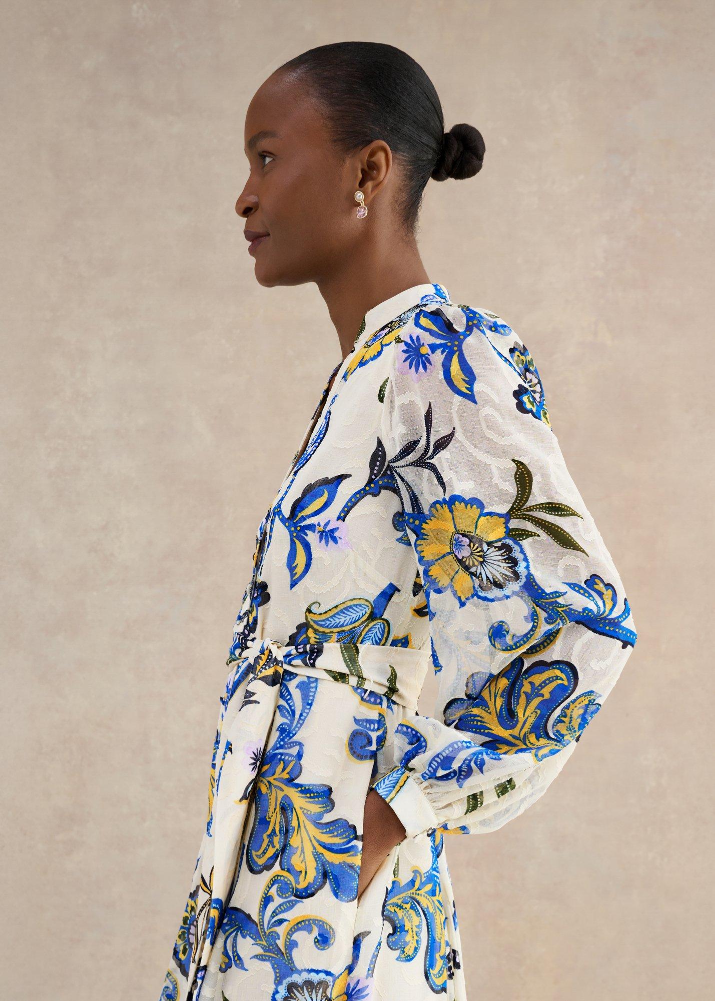 Petite Shanice Paisley Maxi Dress, Cream Multi, hi-res