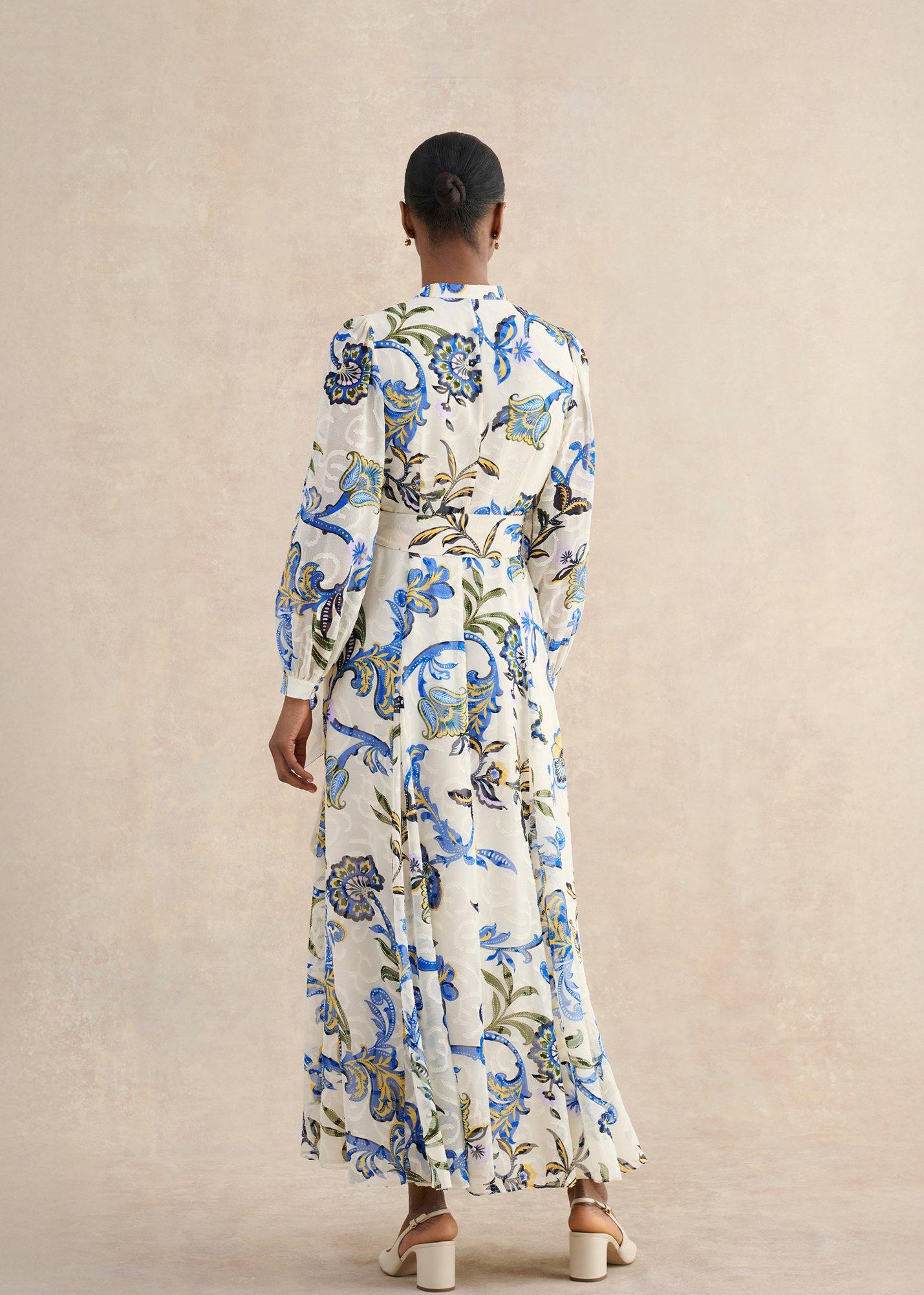 Petite Shanice Paisley Maxi Dress, Cream Multi, hi-res