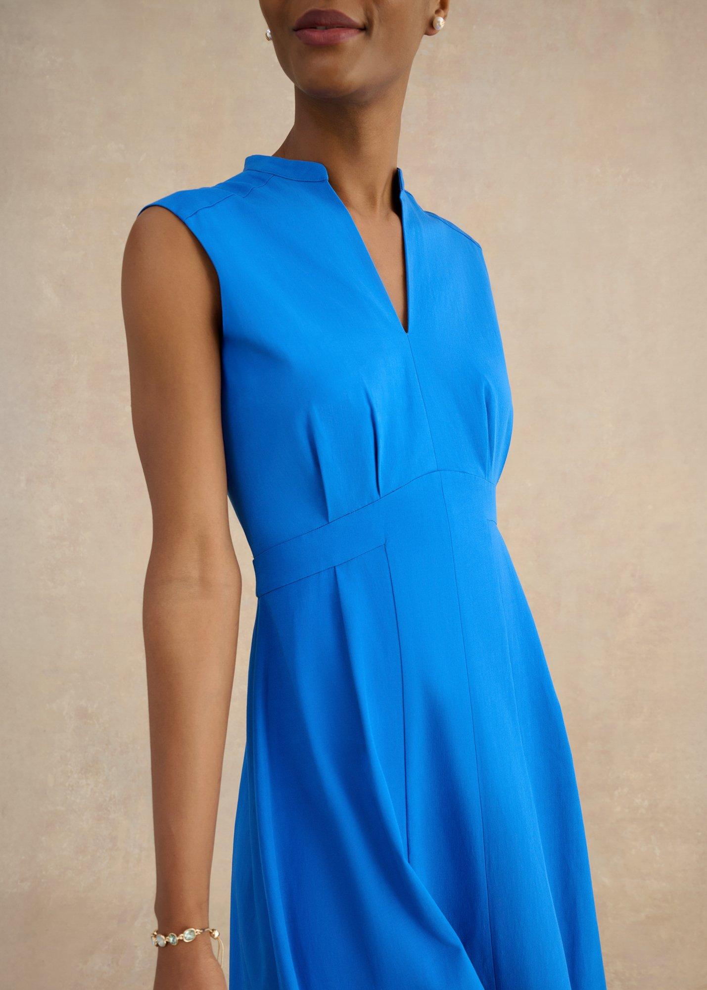 Erin Midi Dress, Azure Blue, hi-res