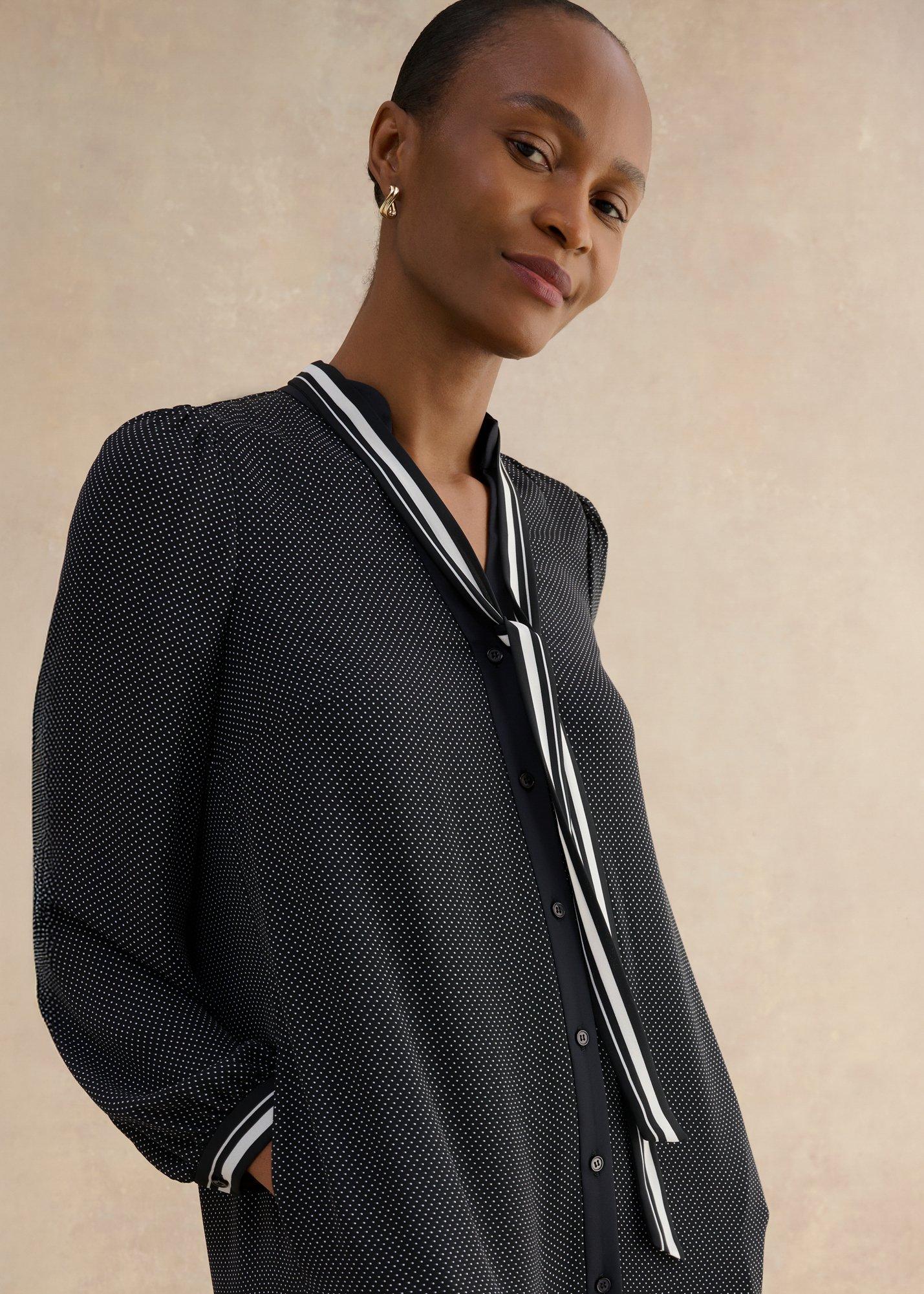 Valerie Dress, Navy Ivory, hi-res