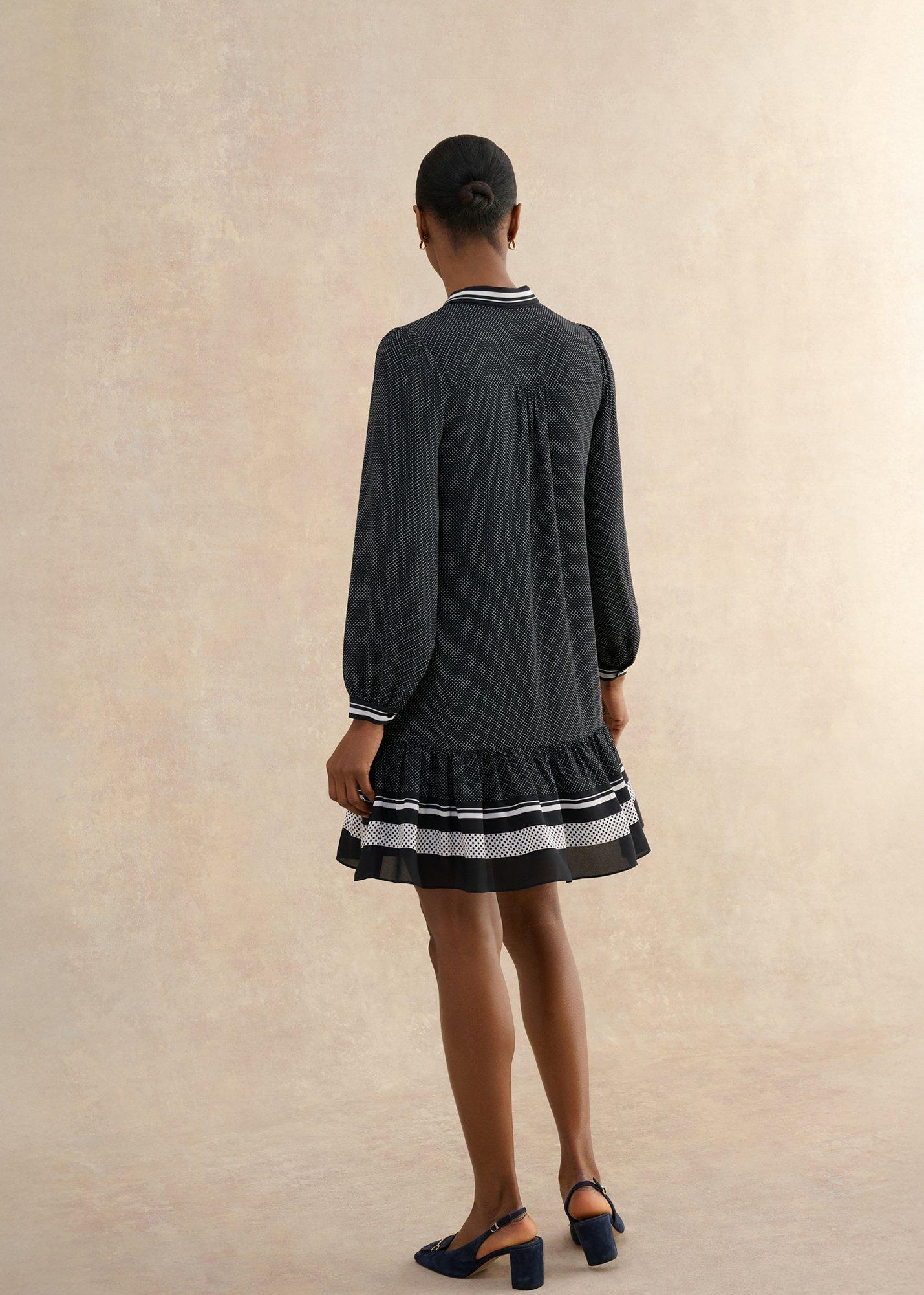 Valerie Dress, Navy Ivory, hi-res