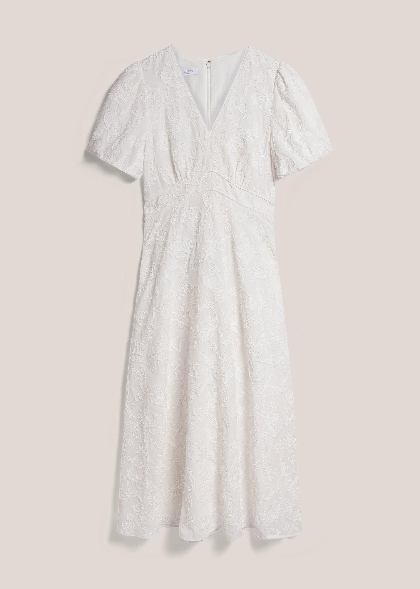 Petite Clementine Cotton Embroidery Dress