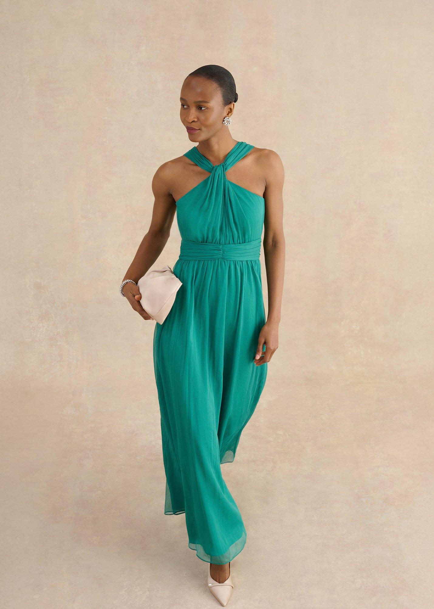 Winona Dress, Emerald Green, hi-res