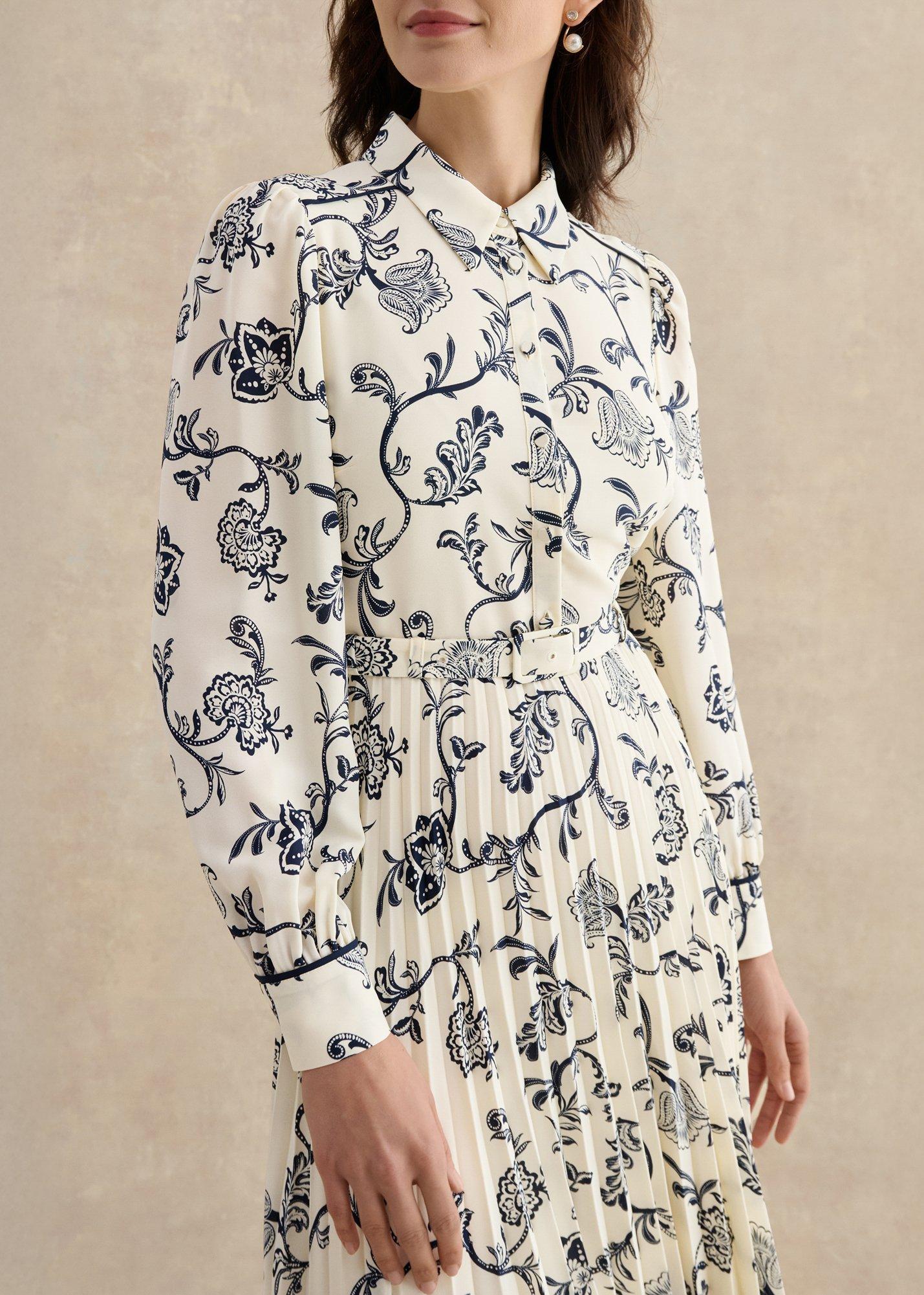 Ashleen Dress, Cream Midnight, hi-res