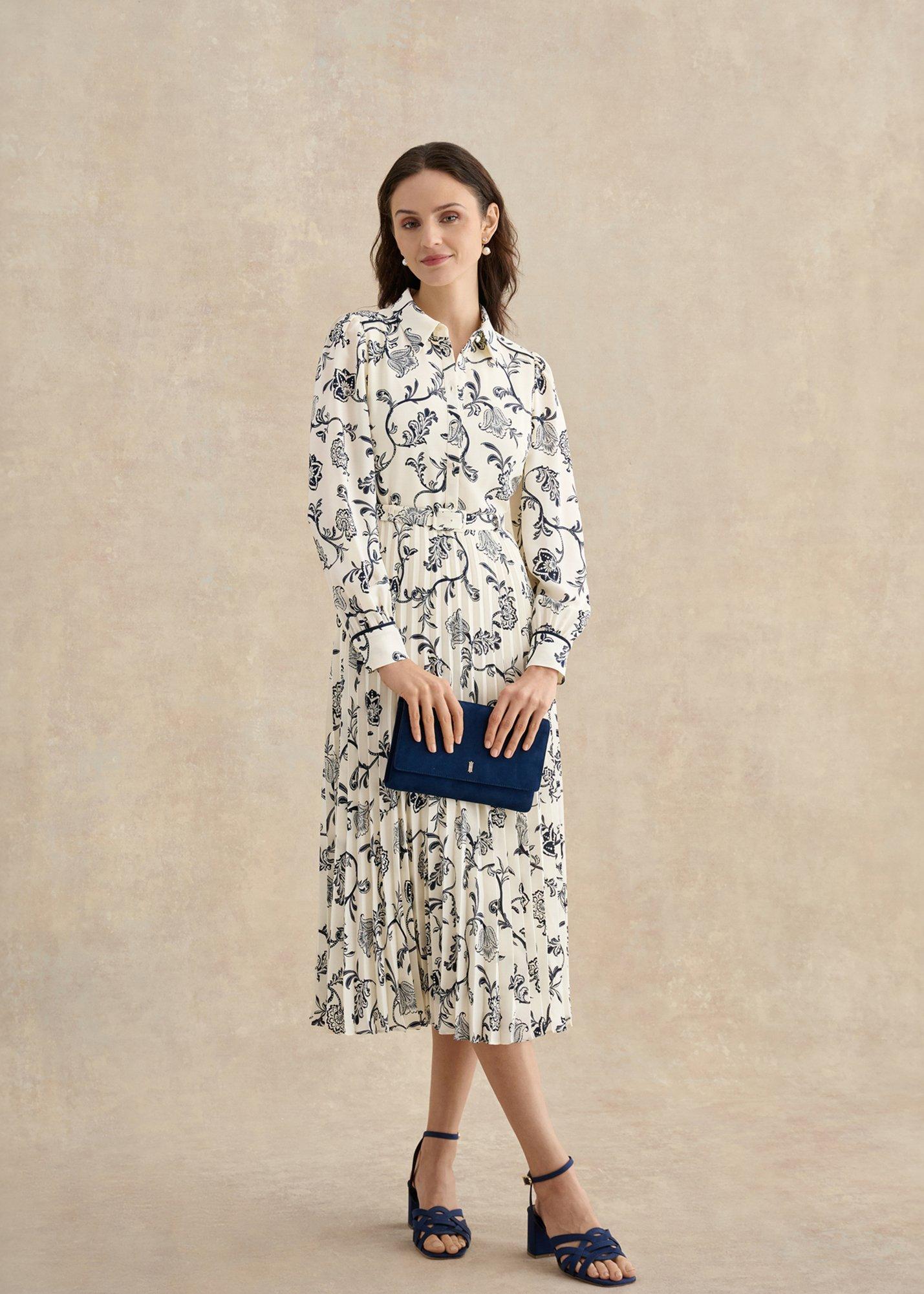 Ashleen Dress, Cream Midnight, hi-res