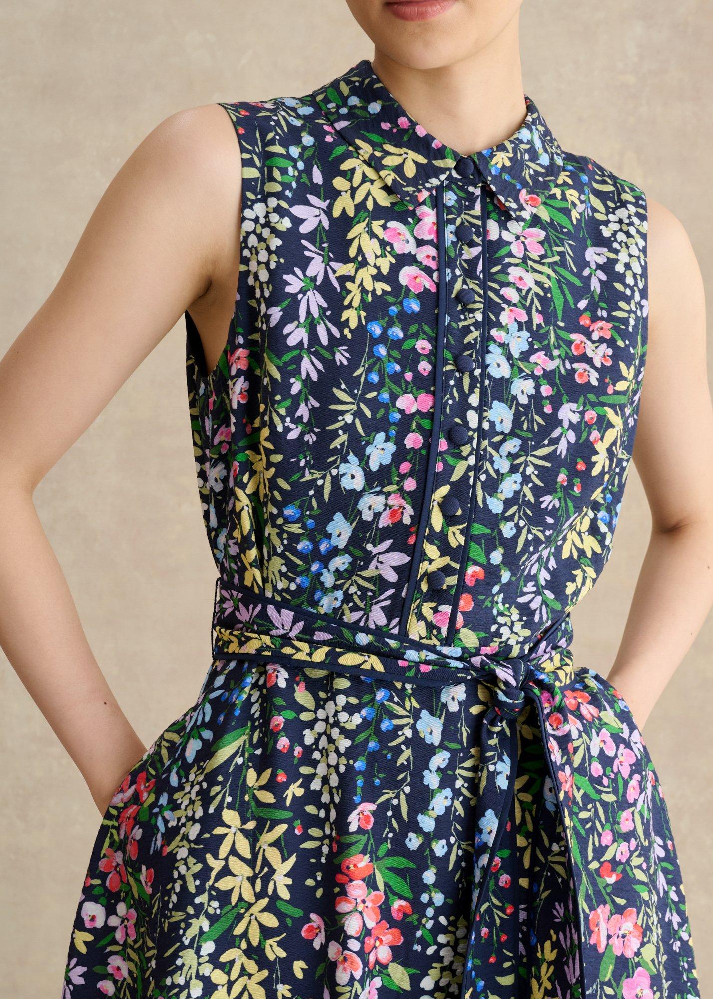 Alberta Floral Shirt Dress, Midnight Multi, hi-res