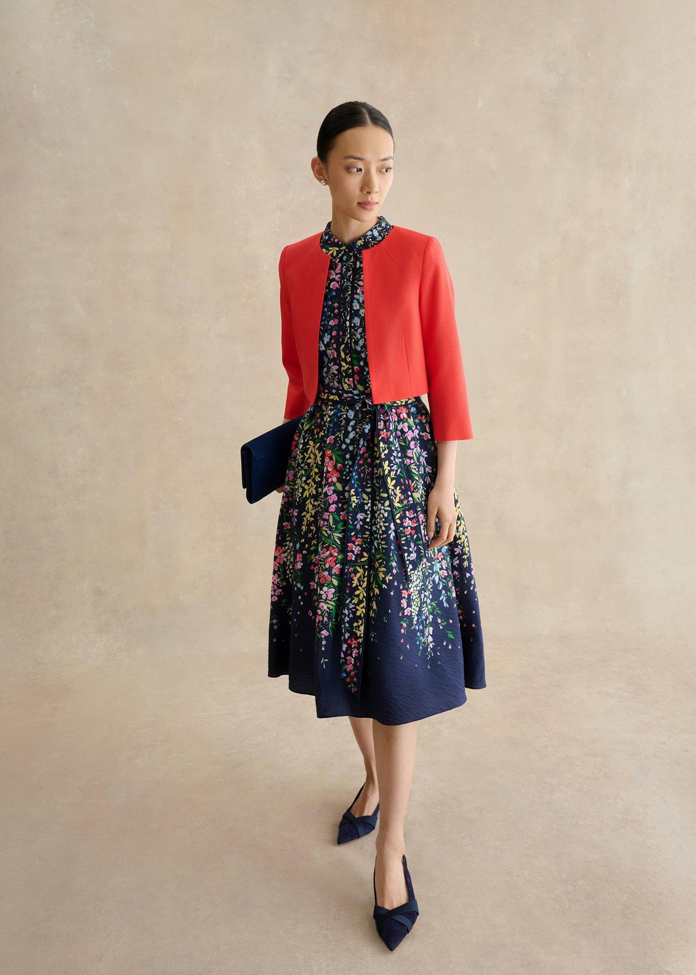 Alberta Floral Shirt Dress, Midnight Multi, hi-res