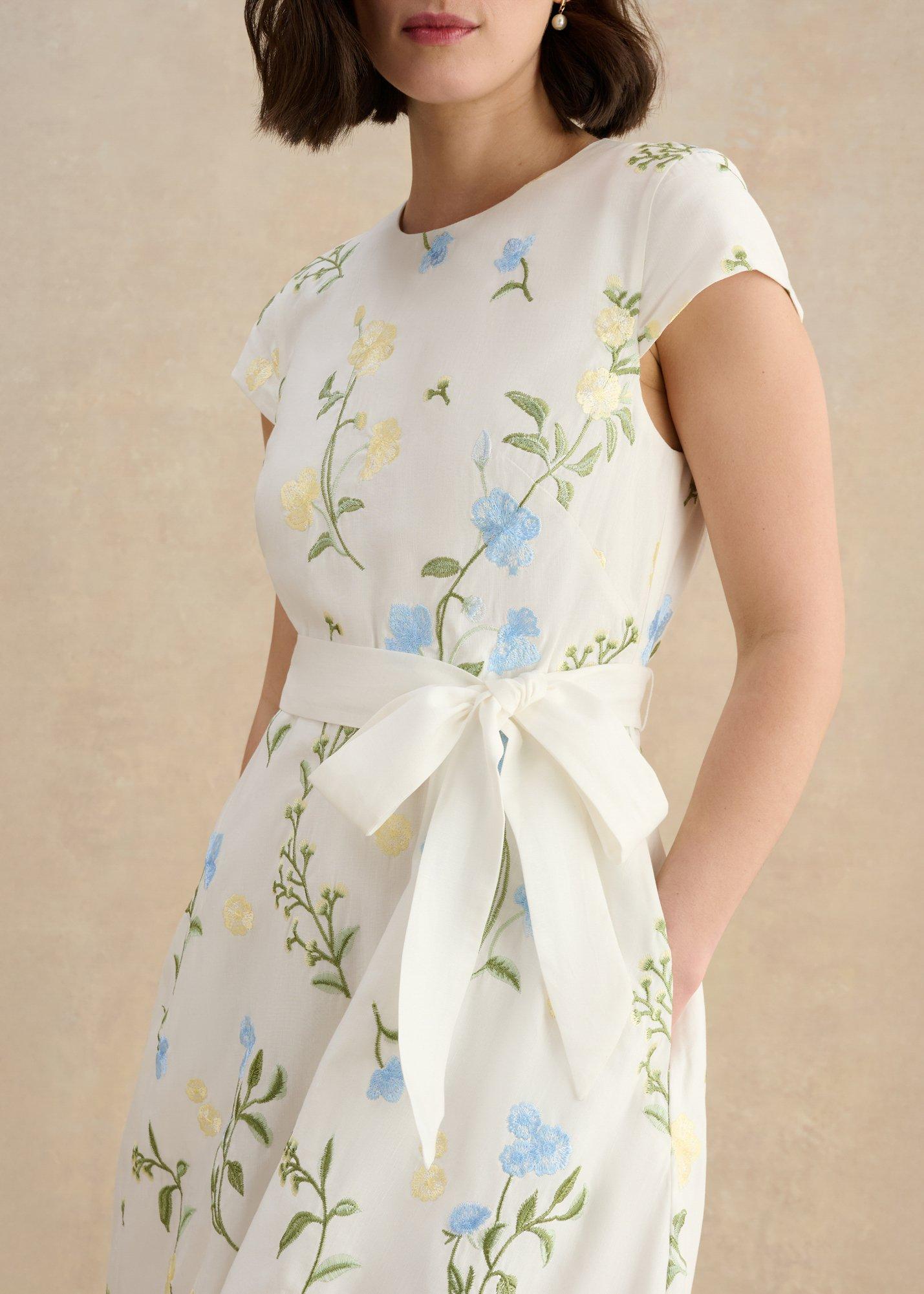 Linda Dress, Ivory Multi, hi-res