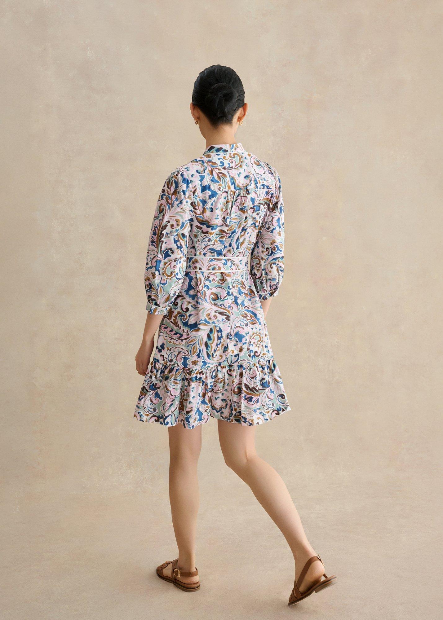 Hope Cotton Dress, Ivory Multi, hi-res