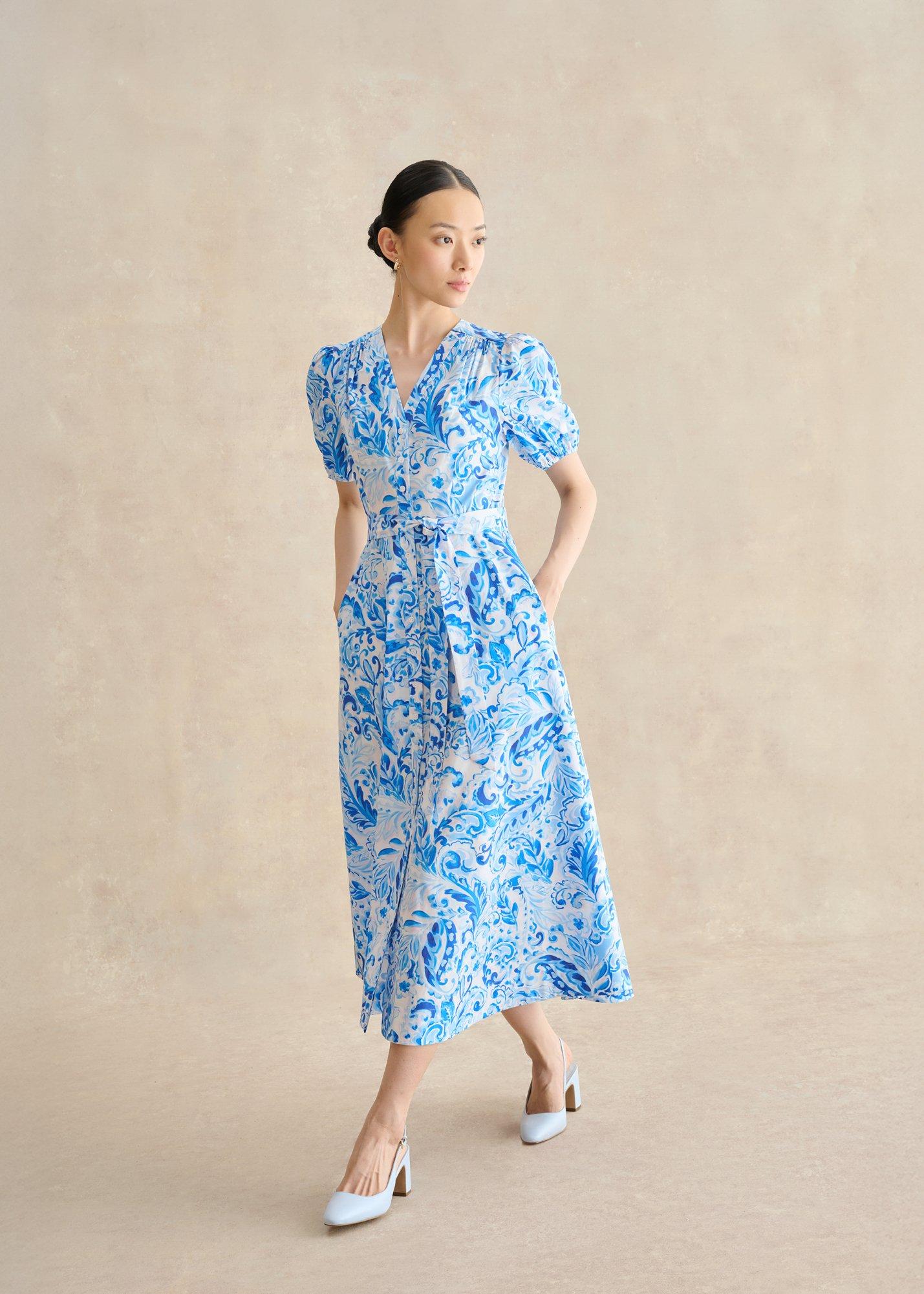 Libby &nbsp;Cotton Paisley Dress