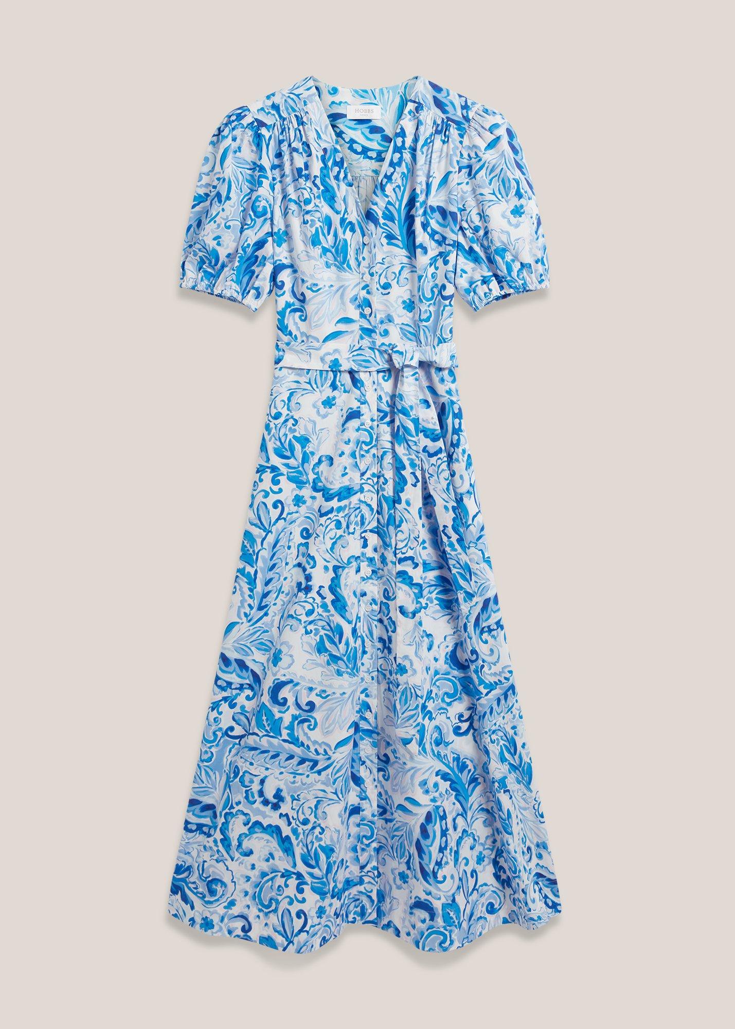 Petite Libby Cotton Paisley Dress