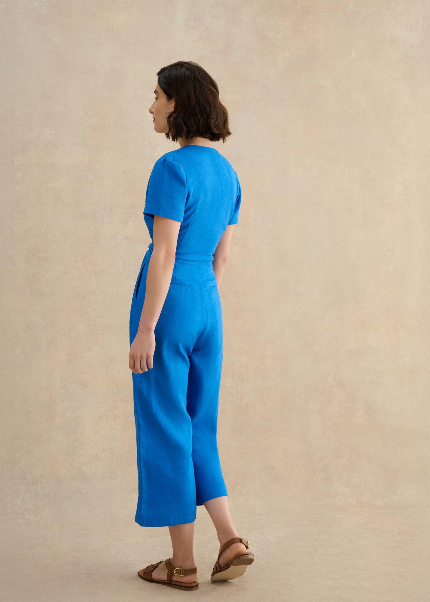 Petite Evie Jumpsuit, Sapphire Blue, hi-res