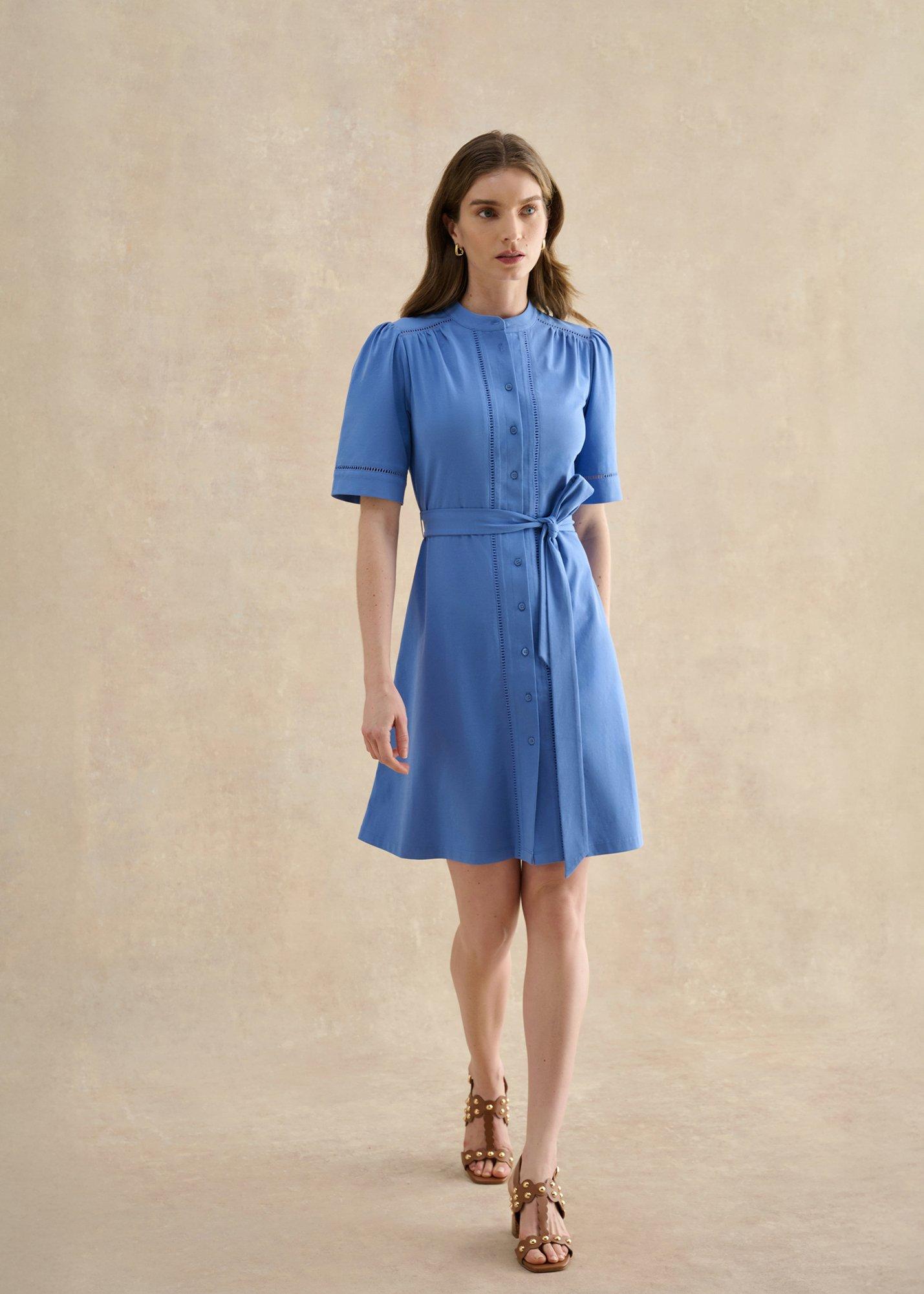 Livvie Dress, Riverside Blue, hi-res