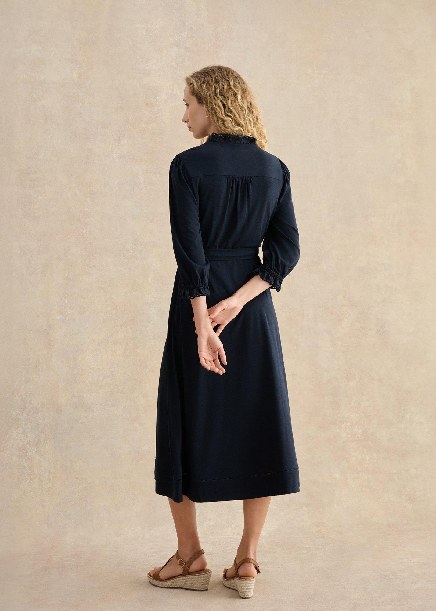 Arya Jersey Dress, True Navy, hi-res