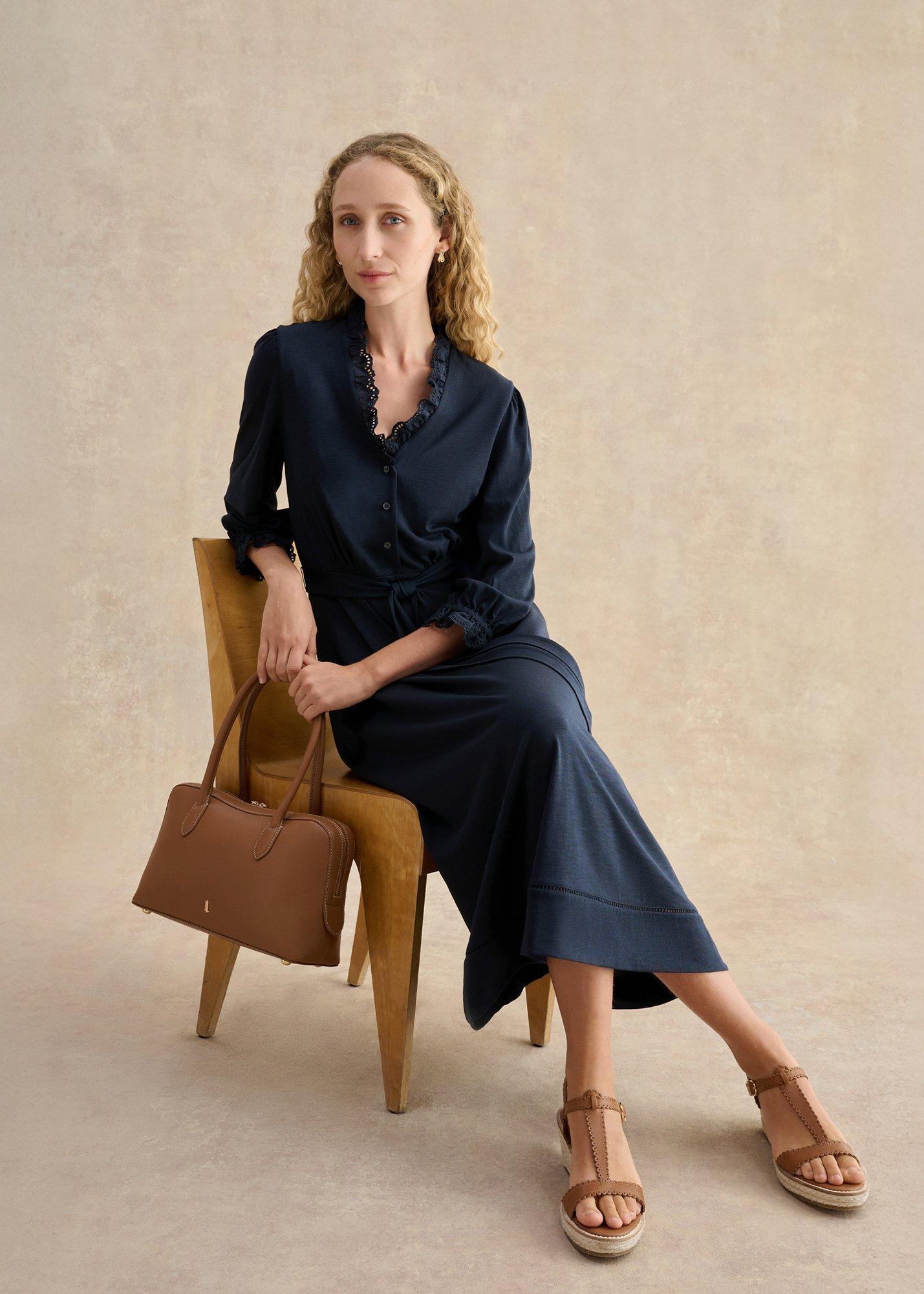 Arya Jersey Dress, True Navy, hi-res