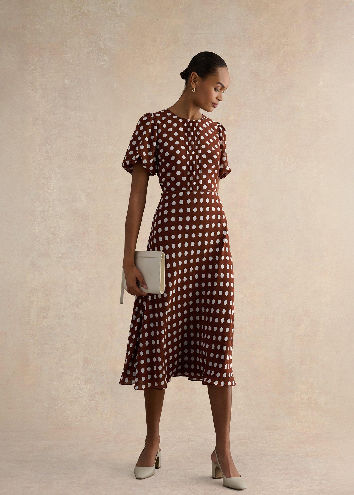 Dorothy Spot Midi Dress