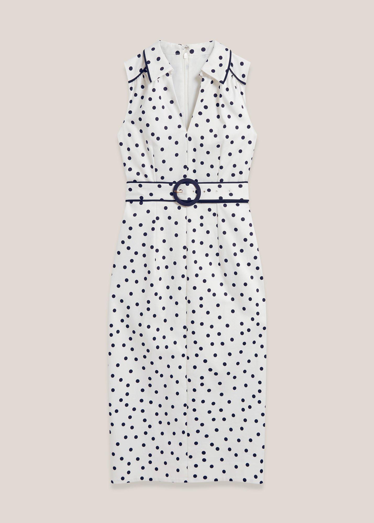 Nancy Spot Shift Dress