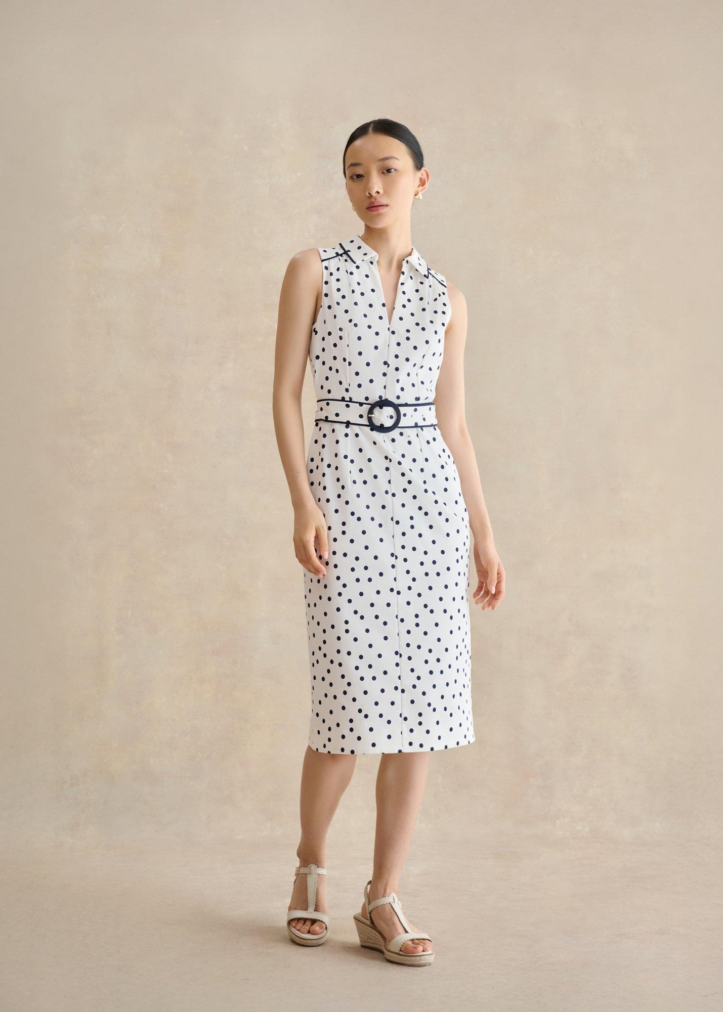 Nancy Spot Shift Dress