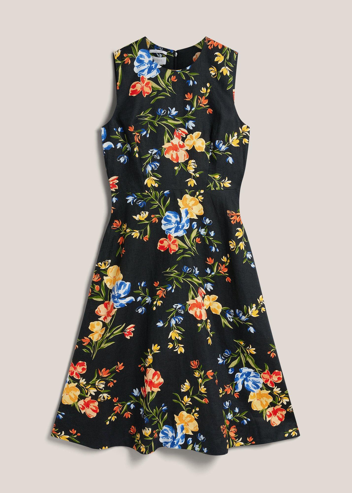 Petite Twitchill Linen Midi Dress