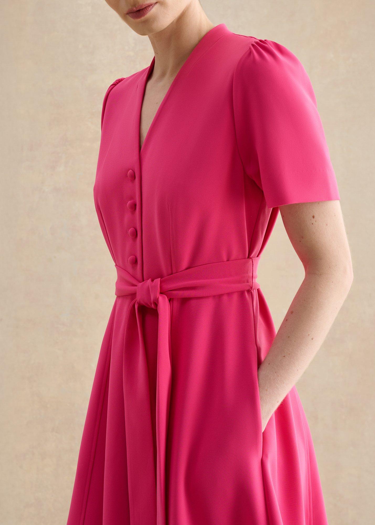 Lillie Dress, Bright Pink, hi-res