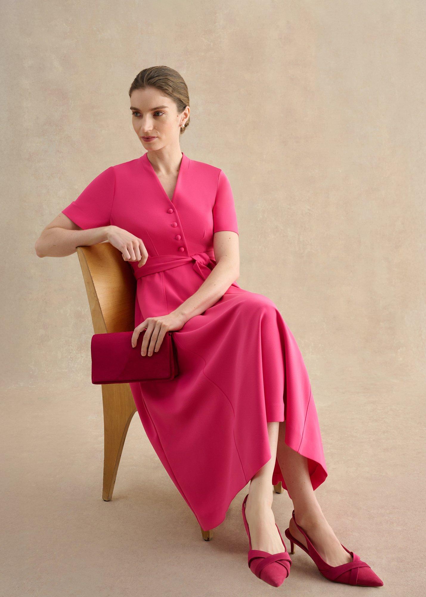 Lillie Dress, Bright Pink, hi-res