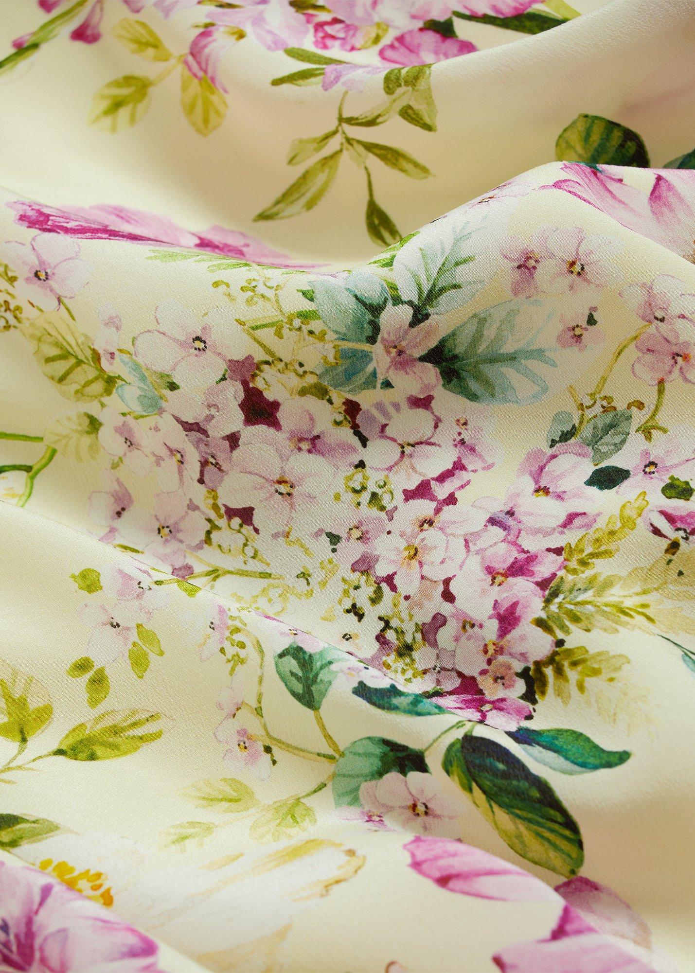 Hartwell Silk Dress, Yellow Multi, hi-res