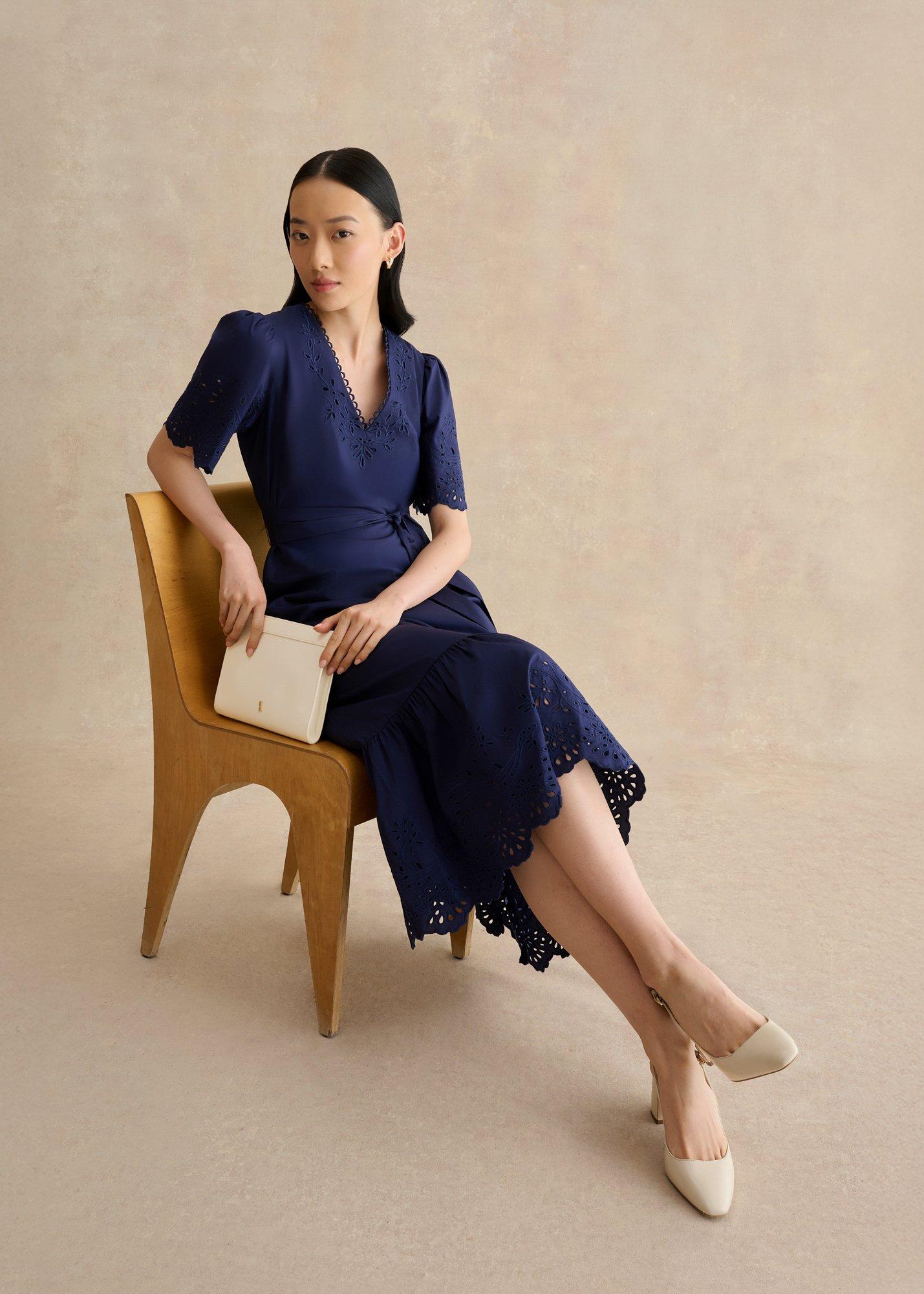 Meghan Dress, True Navy, hi-res