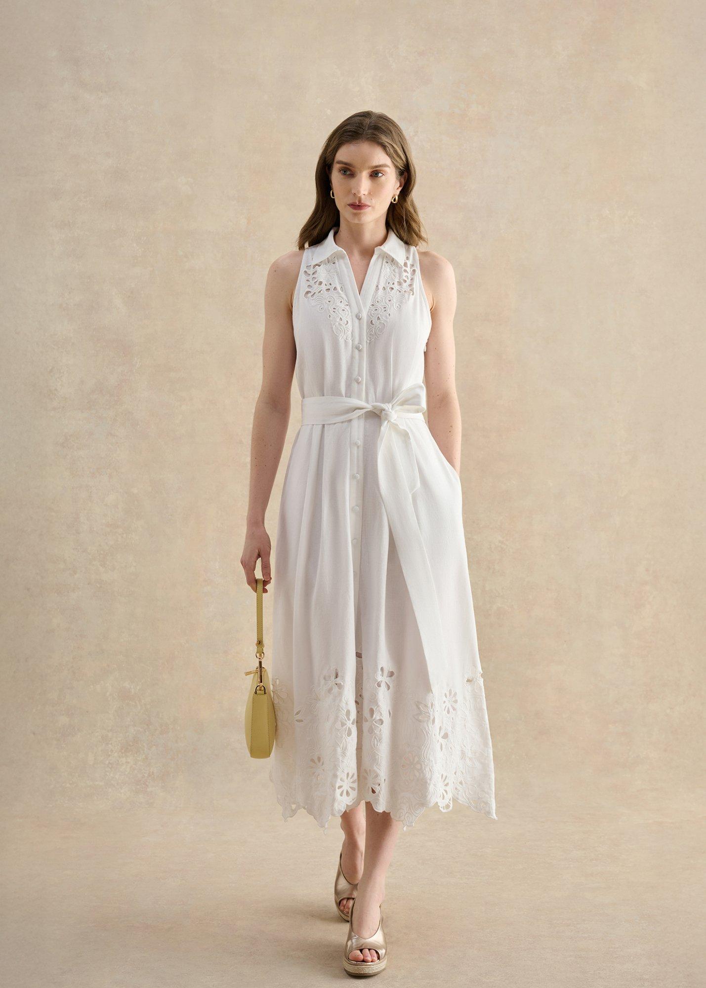 Avenham Dress, Ivory, hi-res