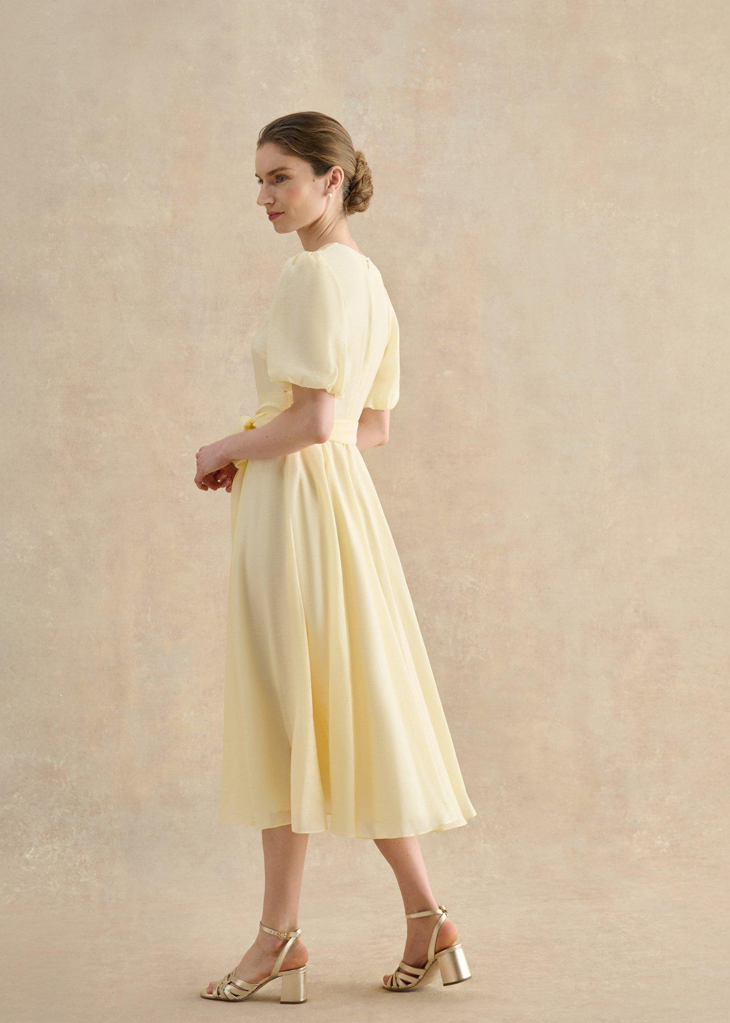 Barrington Dress, Pale Yellow, hi-res