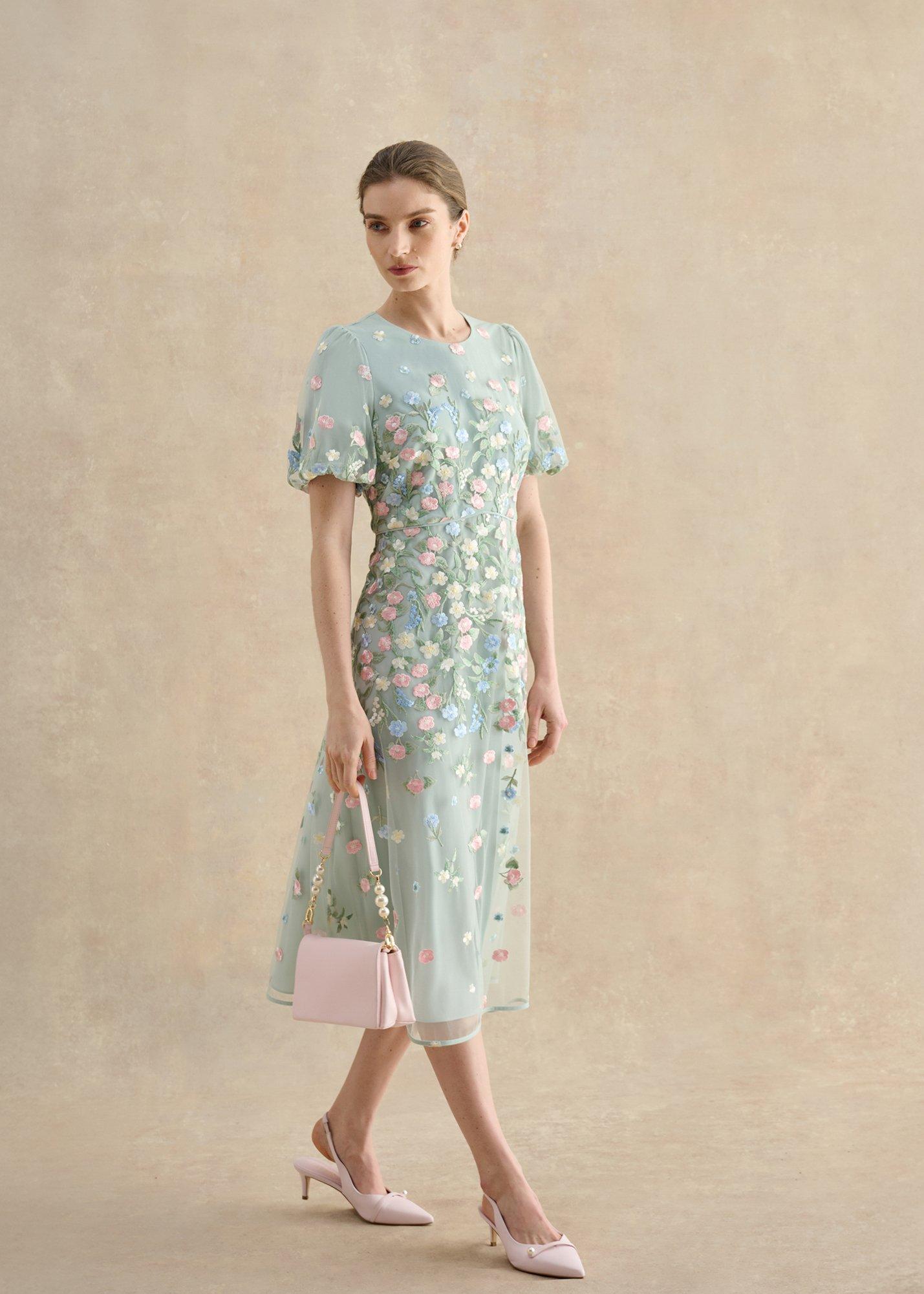 Audra Dress, Green Multi, hi-res