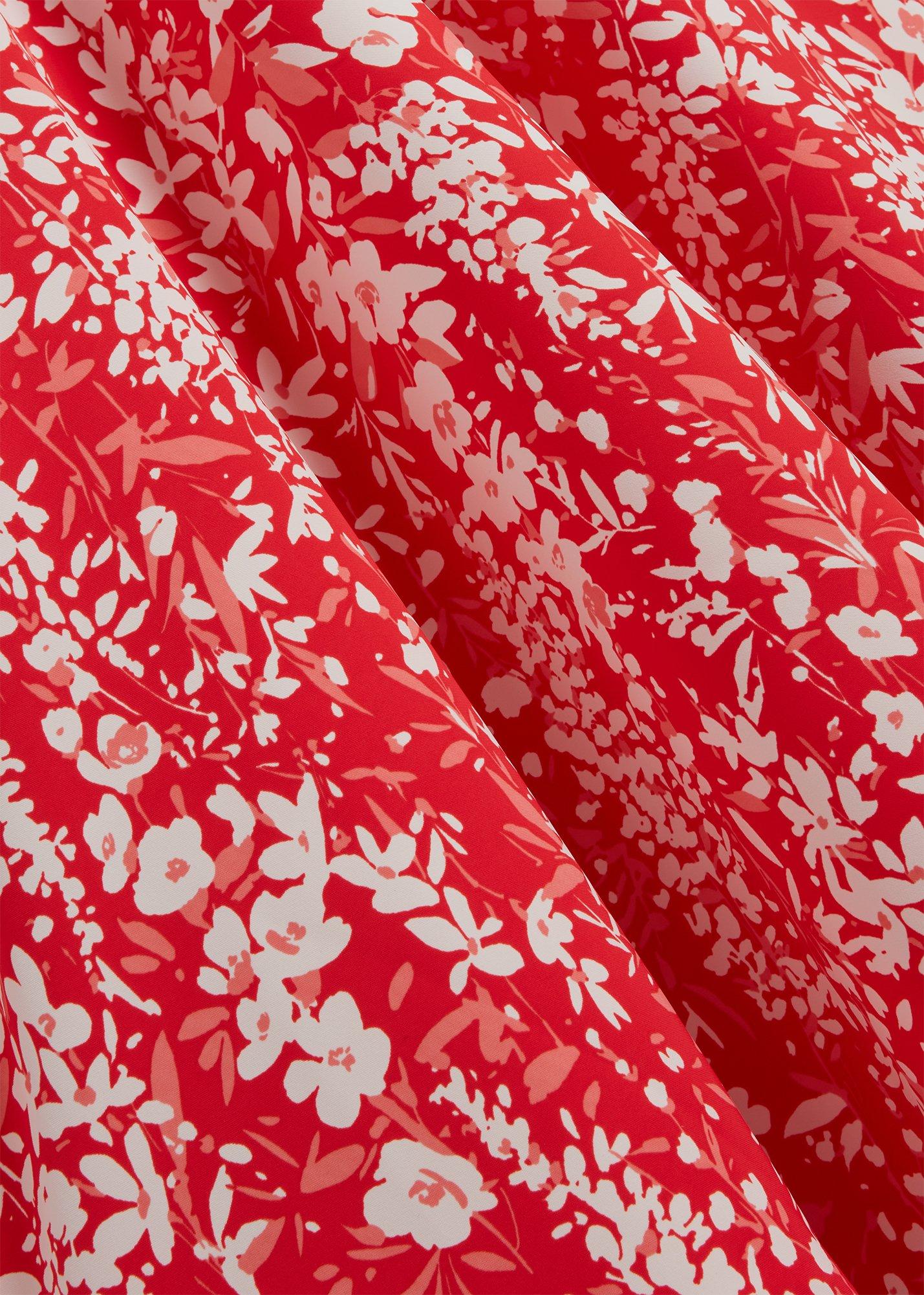 Petite Maddie Dress, Red Ivory, hi-res