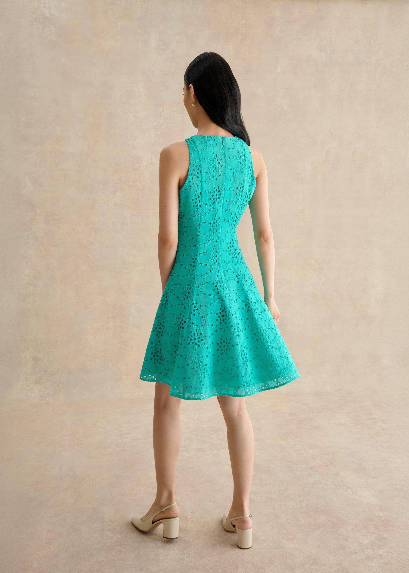 Parling Dress, Aqua Blue, hi-res