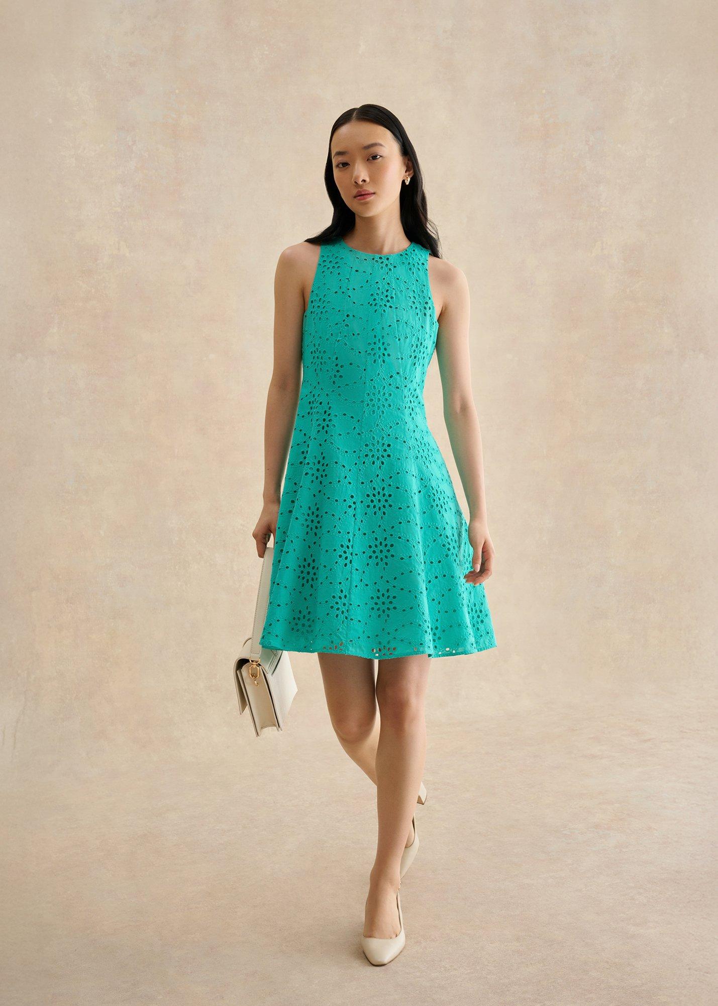 Parling Dress, Aqua Blue, hi-res