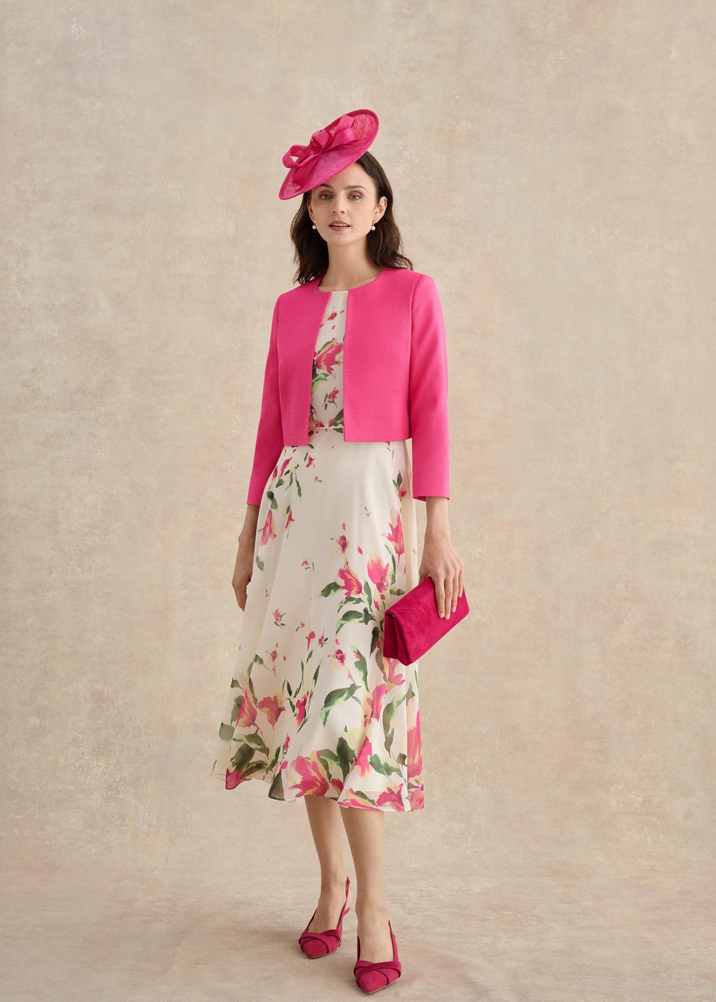 Carly Floral Dress, Cream Multi, hi-res