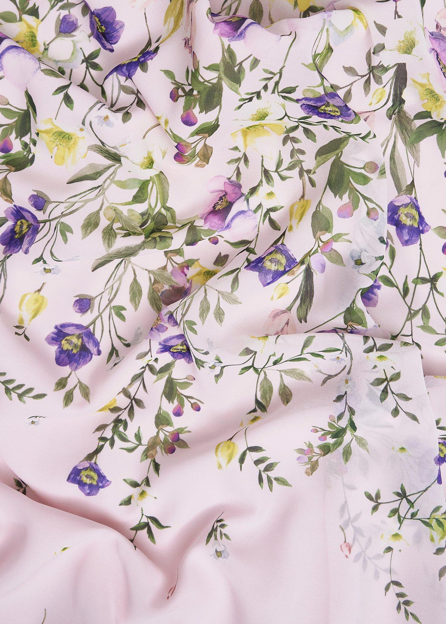 Petite Carly Floral Dress, Pale Pink Multi, hi-res