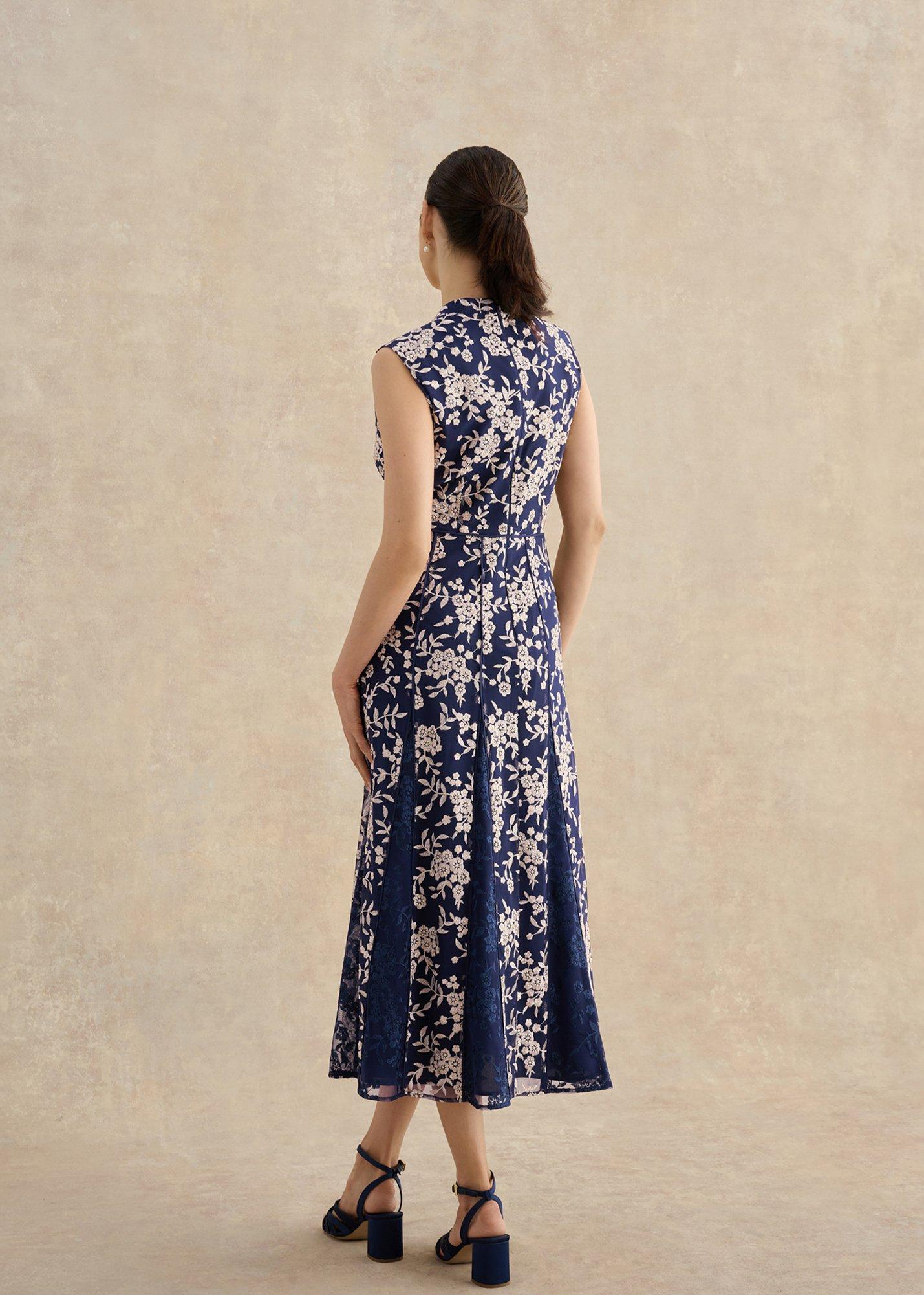 Quin Embroidered Dress, Midnight Blush, hi-res