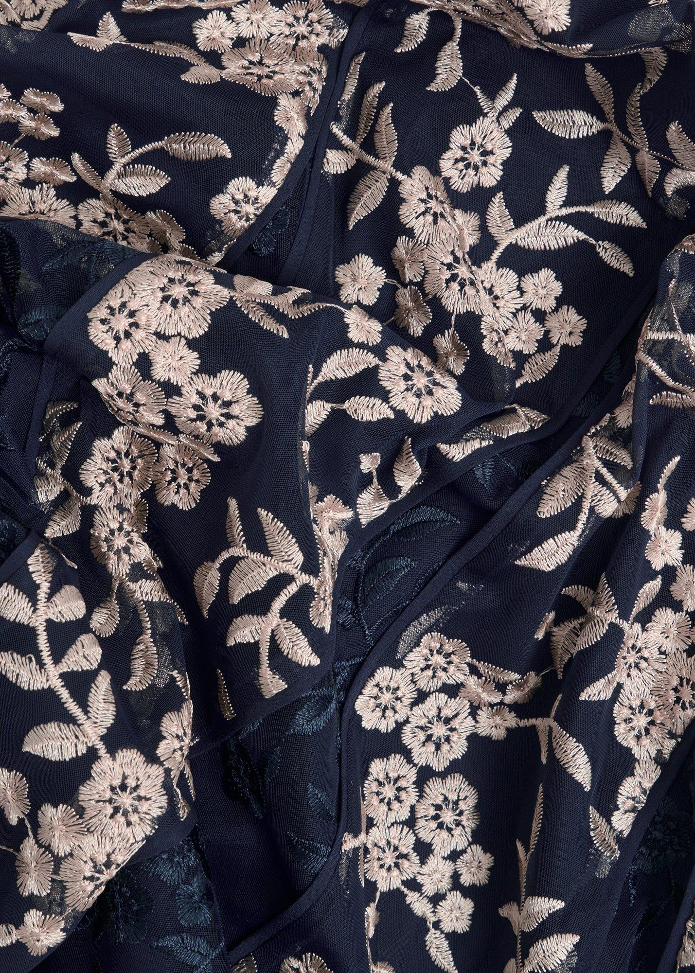 Petite Quin Embroidered Dress&nbsp;, Midnight Blush, hi-res