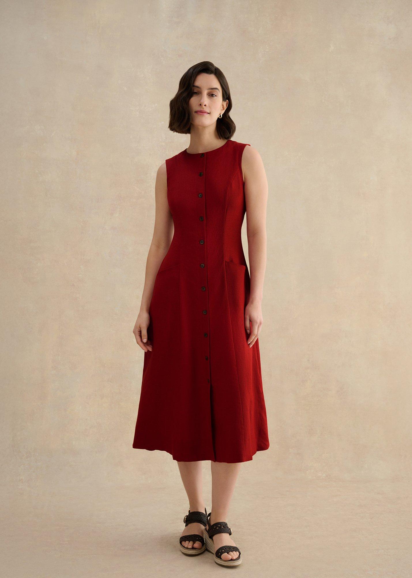 Carmen Linen Dress