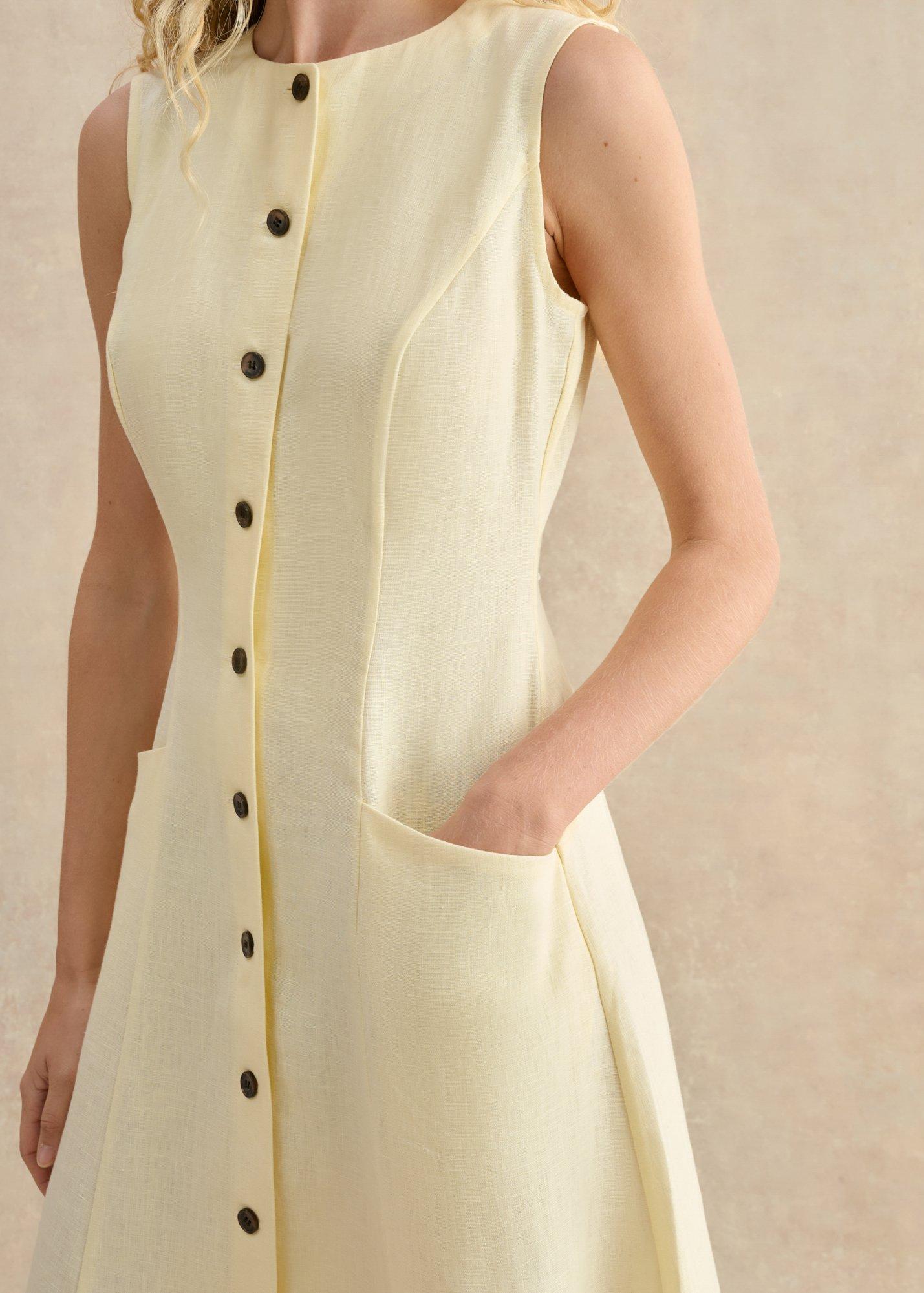 Carmen Dress, Soft Yellow, hi-res